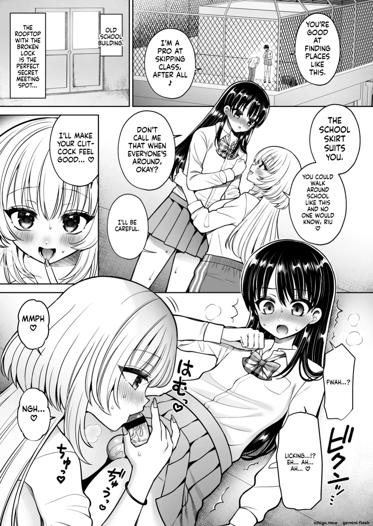 "Oshiruko Vibes (Piri-Piri Scallion)" — The person I exposed turned out to be the class troublemaker—who was a *futanari*.