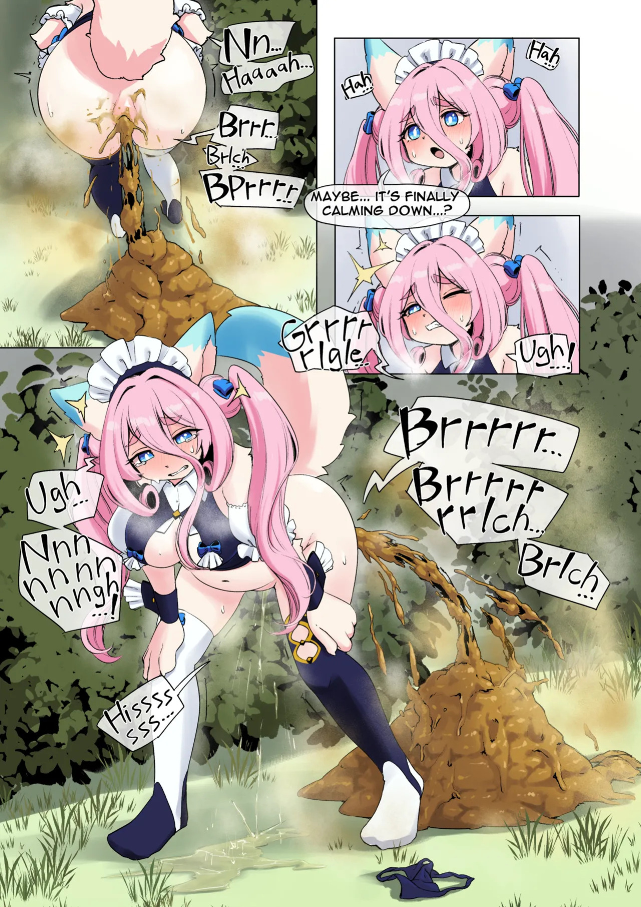 [Unoroute (UnoUsaya)] Taking a Huge Dump in the Woods