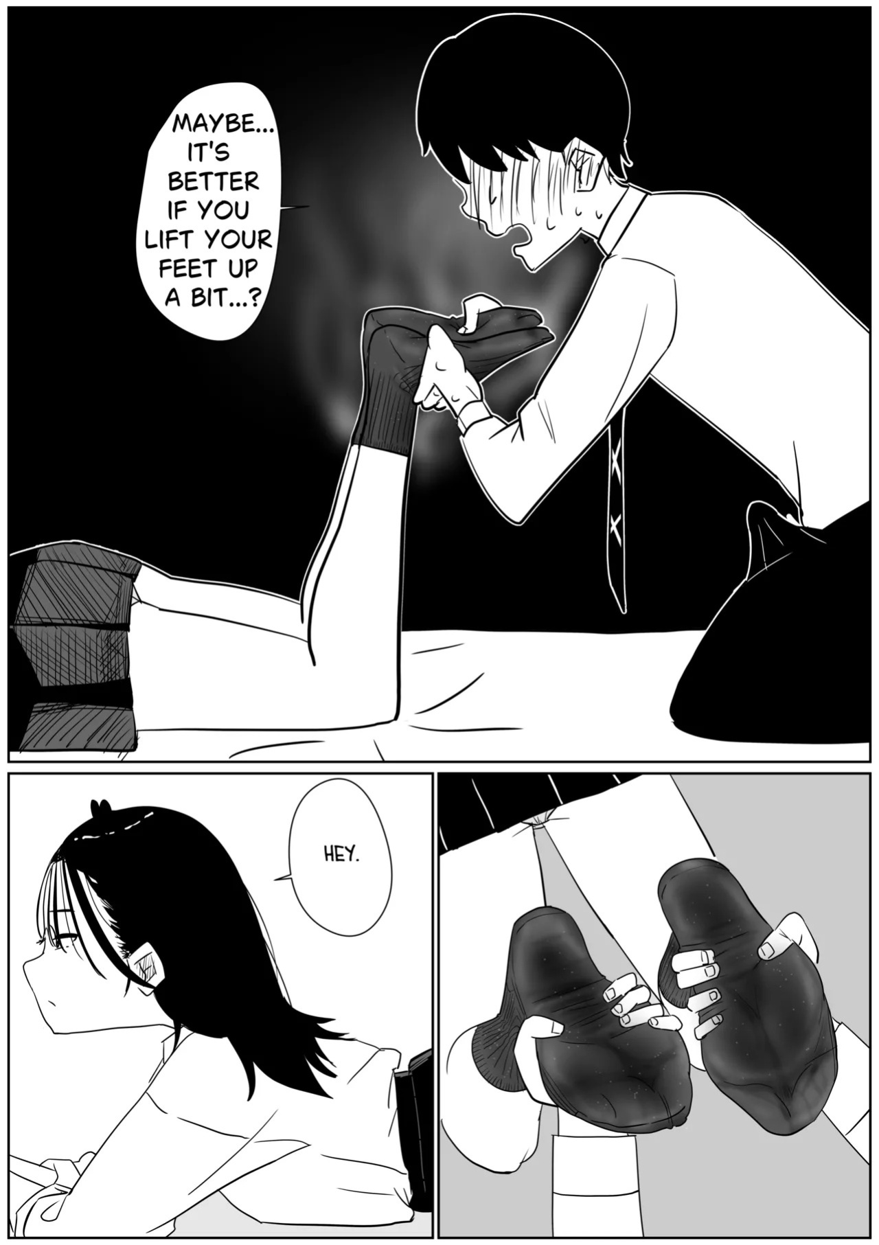 [Sockshop / ヤバい靴下屋さん] Defeated by My Classmate's Sweaty, Stinky Socks
