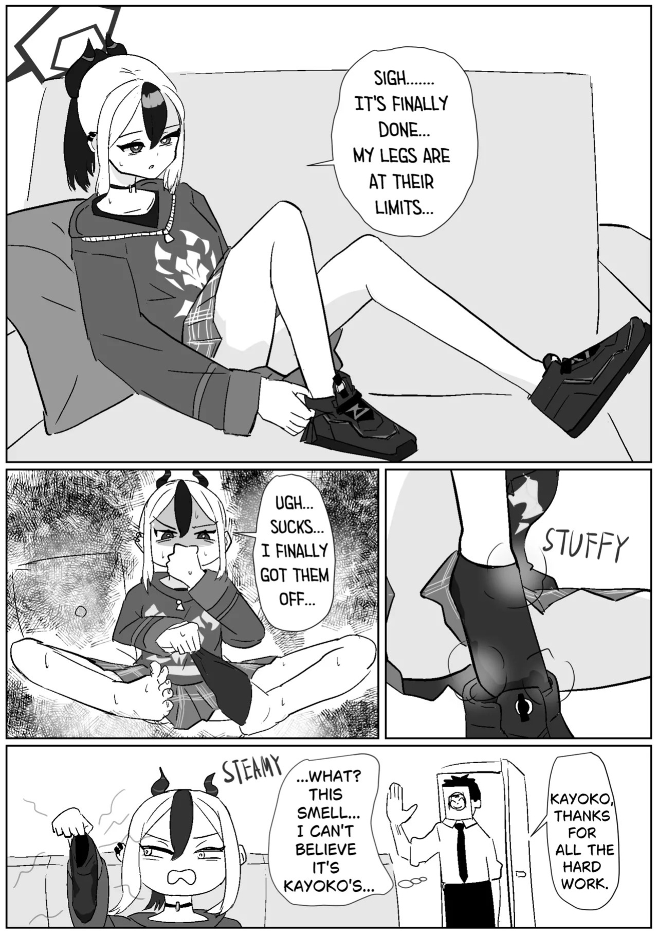 [Sockshop / ヤバい靴下屋さん] Massaging Kayoko's After-mission Stinky Feet