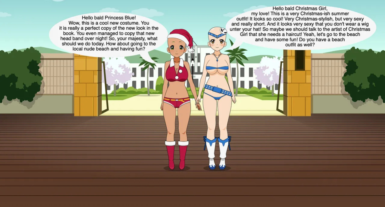 Christmas Girl - Beach Fun