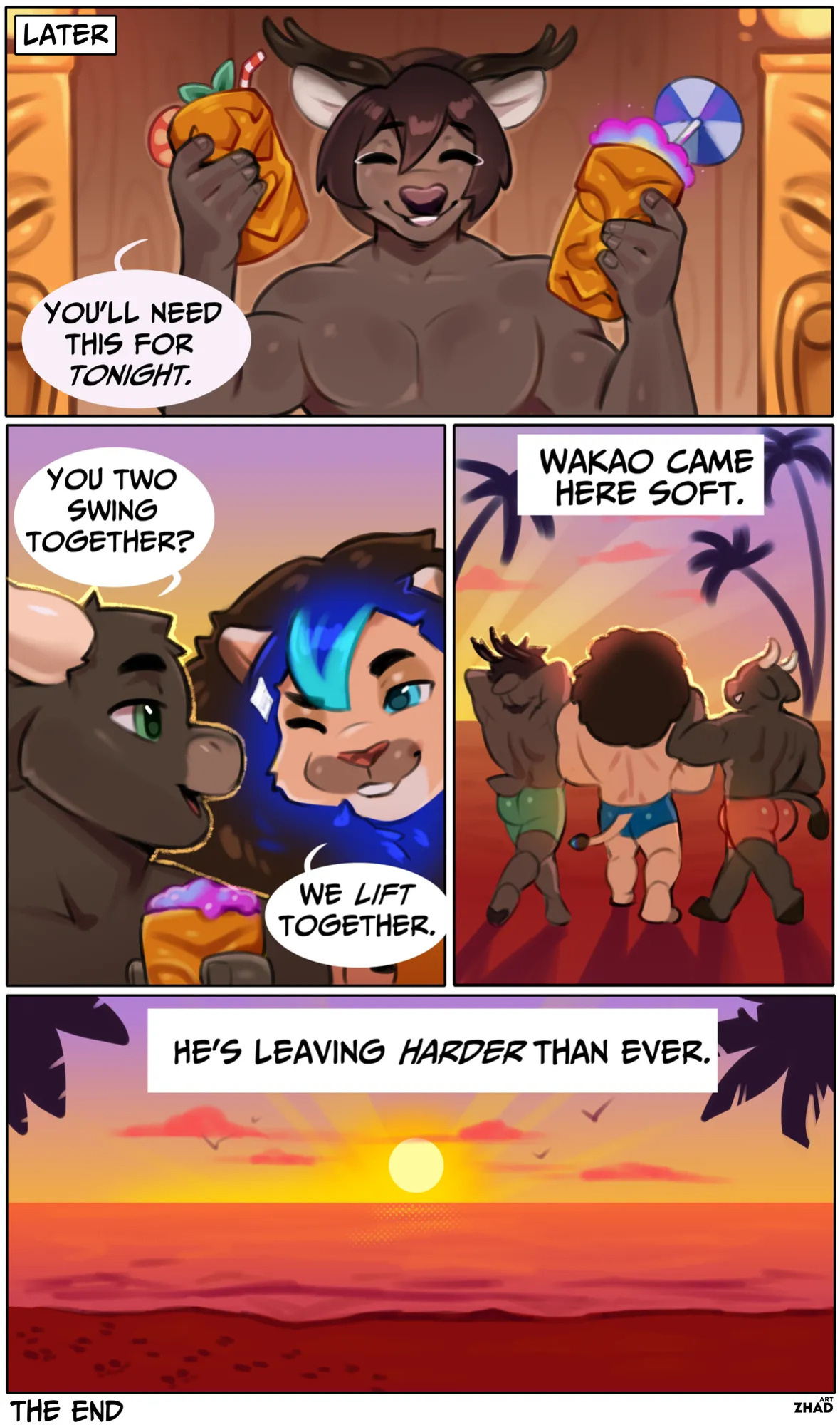 [Zhadart] Beef Beach: Wakao’s Transformation Vacation