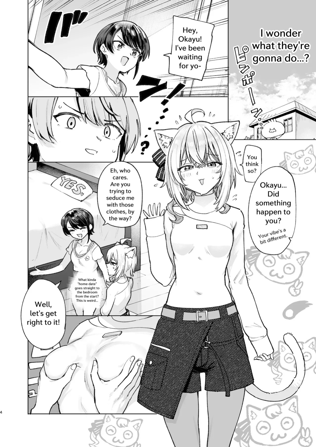 [Yakitate Jamaica A (Aomushi)] Sennyuu Repo Hatsujou Neko Ouchi Date (Hololive) [English] [Digital]