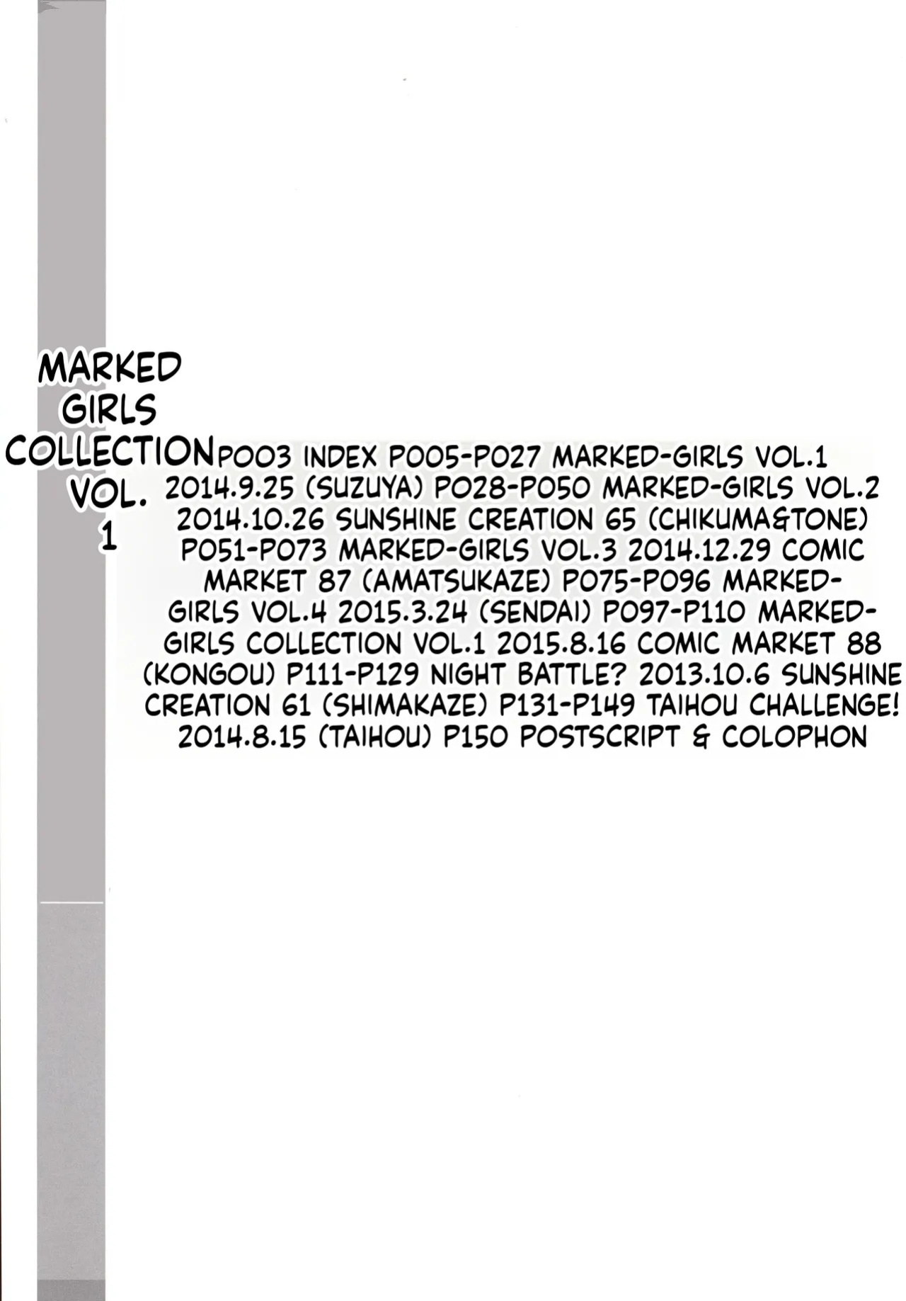 [Marked-two (Suga Hideo)] Marked girls Collection Vol.1 (Kantai Collection -KanColle-) [English] [ScanMTL] [Digital]
