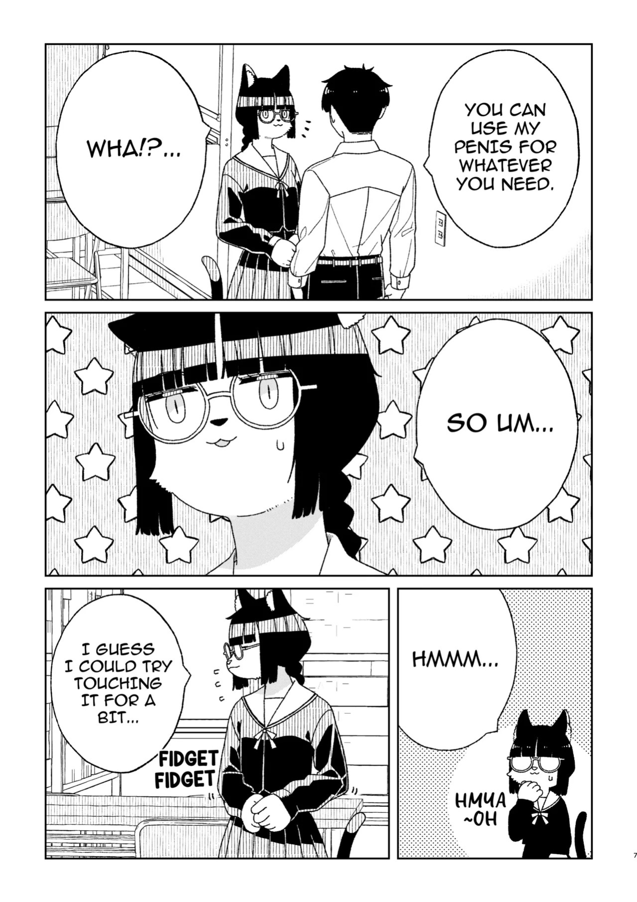 [Osanpo Milk (Mutsuna Yajiro)] Neko no Te "o" Karitai [English] [QuickAndDirty]