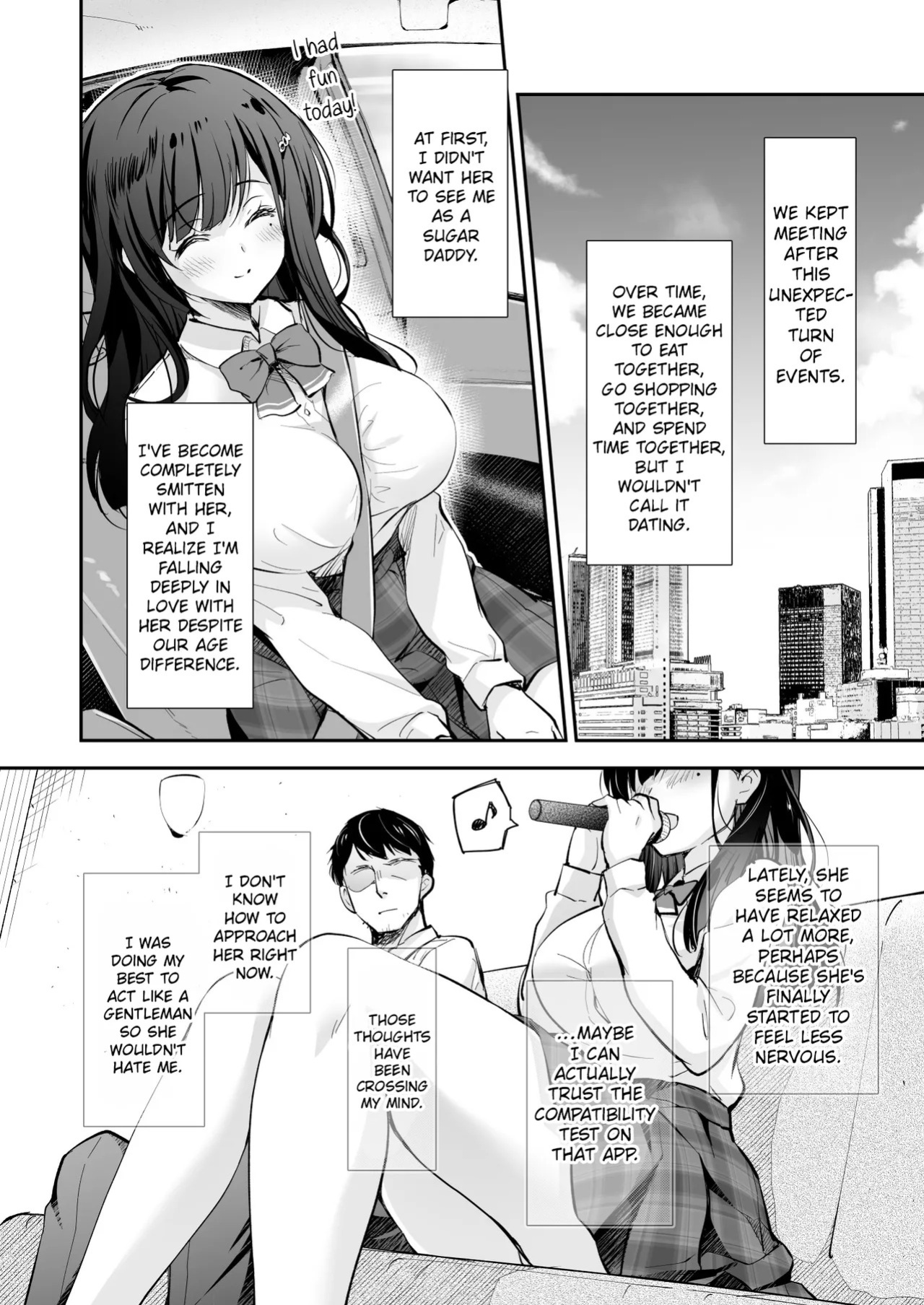 [Kaiyuu Kikaku (Suzui Narumi)] Best Match Kanojo -Seiso JK to Oji-san ga Appli de Deatte Amaama Ecchi- - Best Matching Girlfriend [English] [Digital]