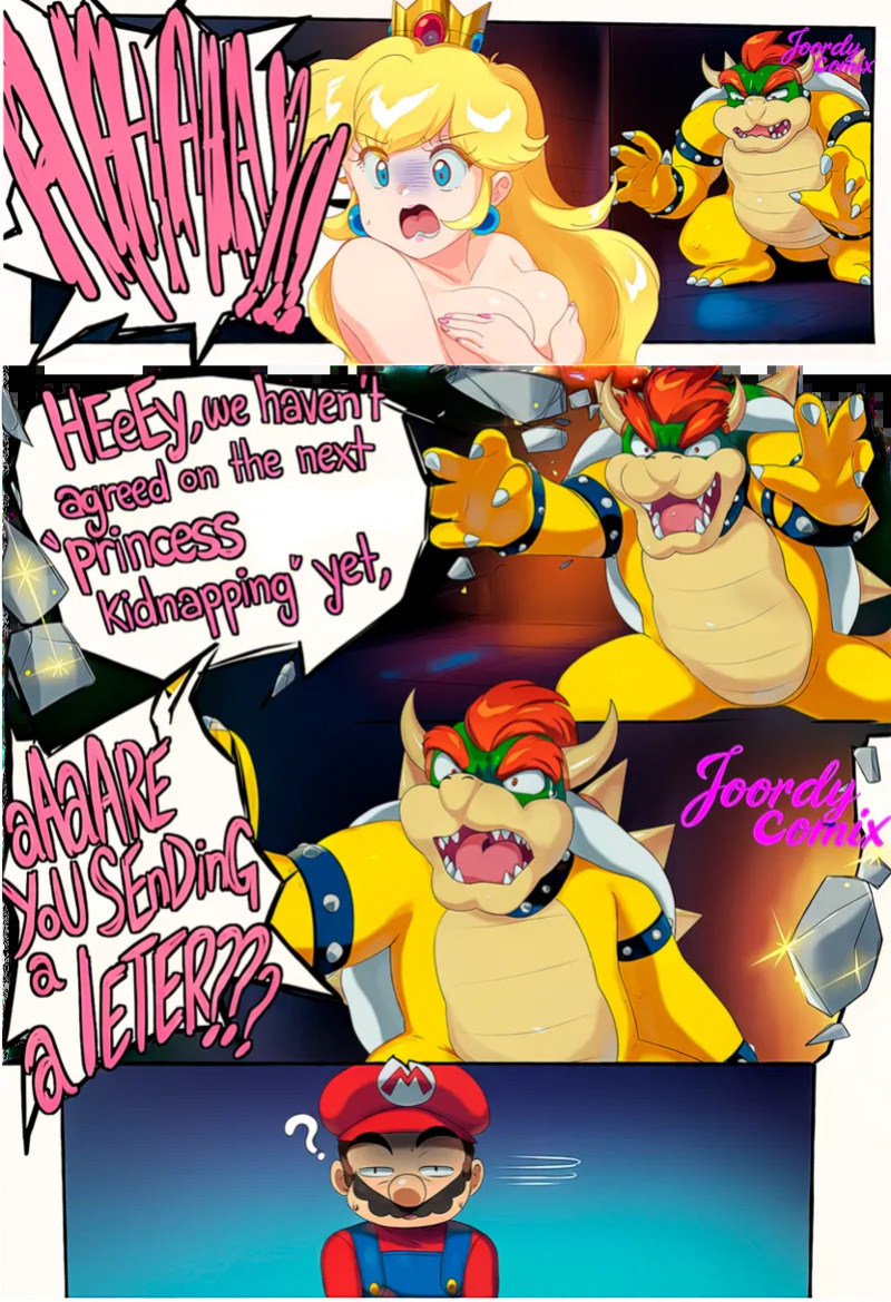 [Joordycomixi] Peach and Bowser comic NSFW