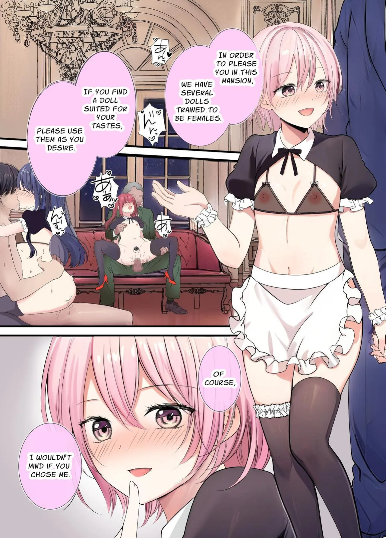 [Hoshikage Lab (Ayane)] Ningyou Yakata Mesu toshite Choukyou Sareta Otokonoko Ichiya | Doll Mansion ~Ichiya, the Disciplined Femboy~ [English]