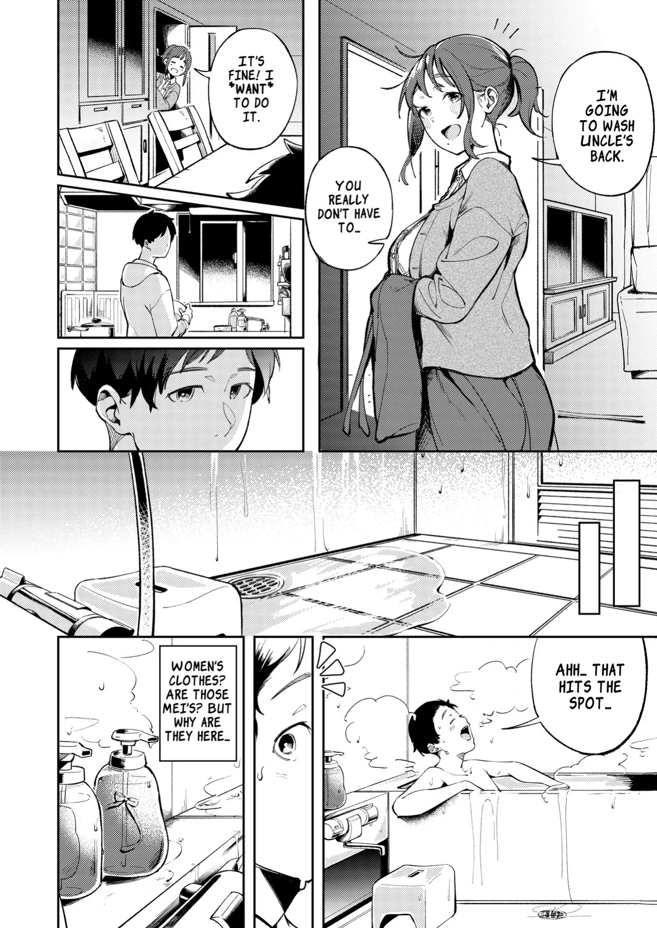 [Mori no Hito (Mokuyama Hito)] Hisashiburi ni Kisei Shitara Osananajimi ga Chichi ni Dakareteta | When I Returned Home After a Long Time, My Childhood Friend Was Being Taken by My Father [English] [Digital]