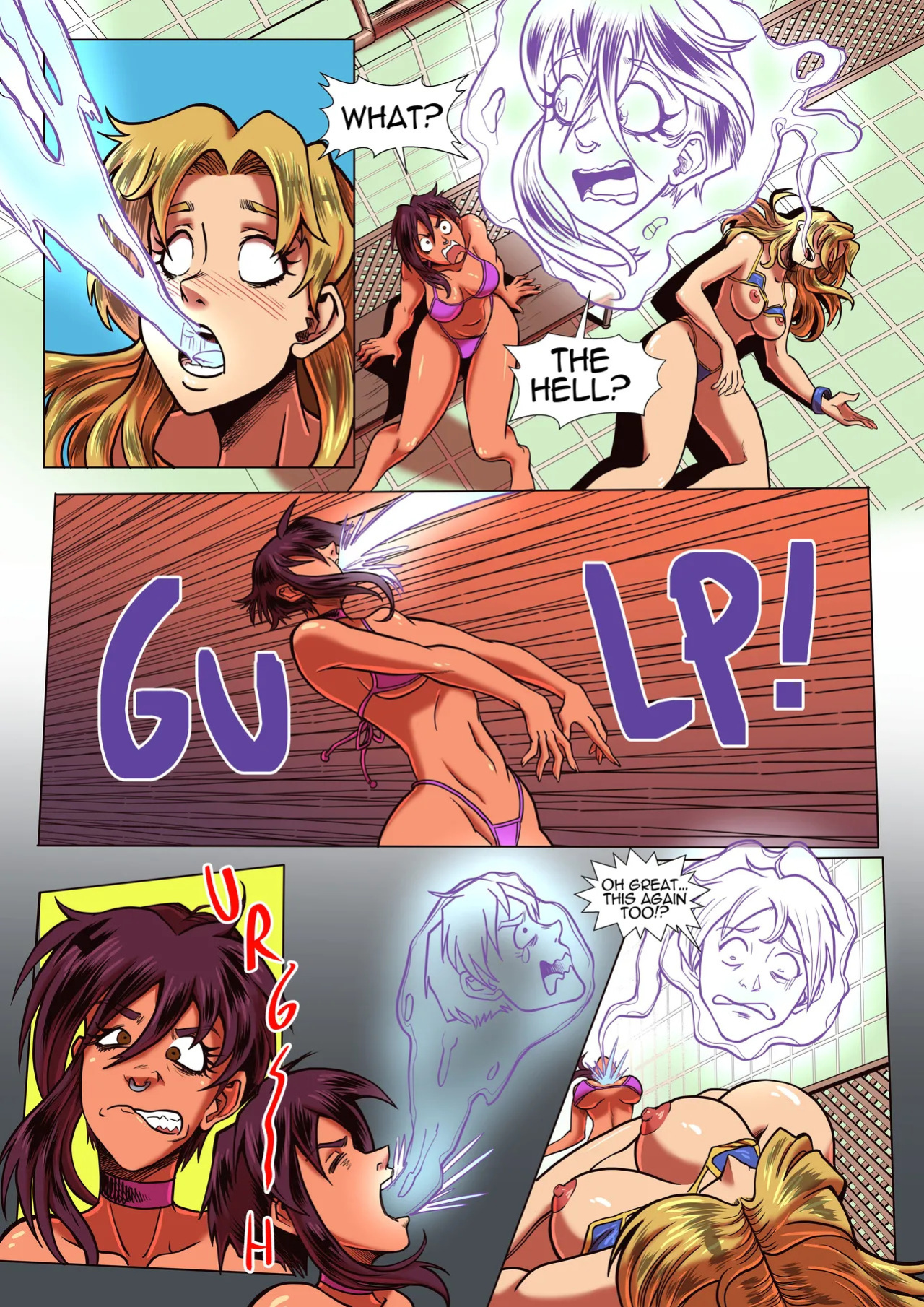 Malevola, Invisigal, Blonde Blazer - Malevola's Vacation Part 3 - Spooky Island Possession Possession hub