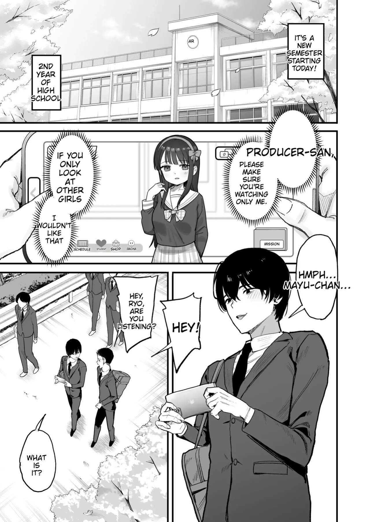 [Amagami Honpo (Manno)] Nijigen Otaku no Ore ga Tenkou Shite Kita Kyonyuu Idol ni Otosareru made - A 2D Otaku Falls for the Curvy Idol Transfer Student | How I, a 2D-Obsessed Otaku, Fell for the Busty Idol Who Transferred to My School [English] [Digital]