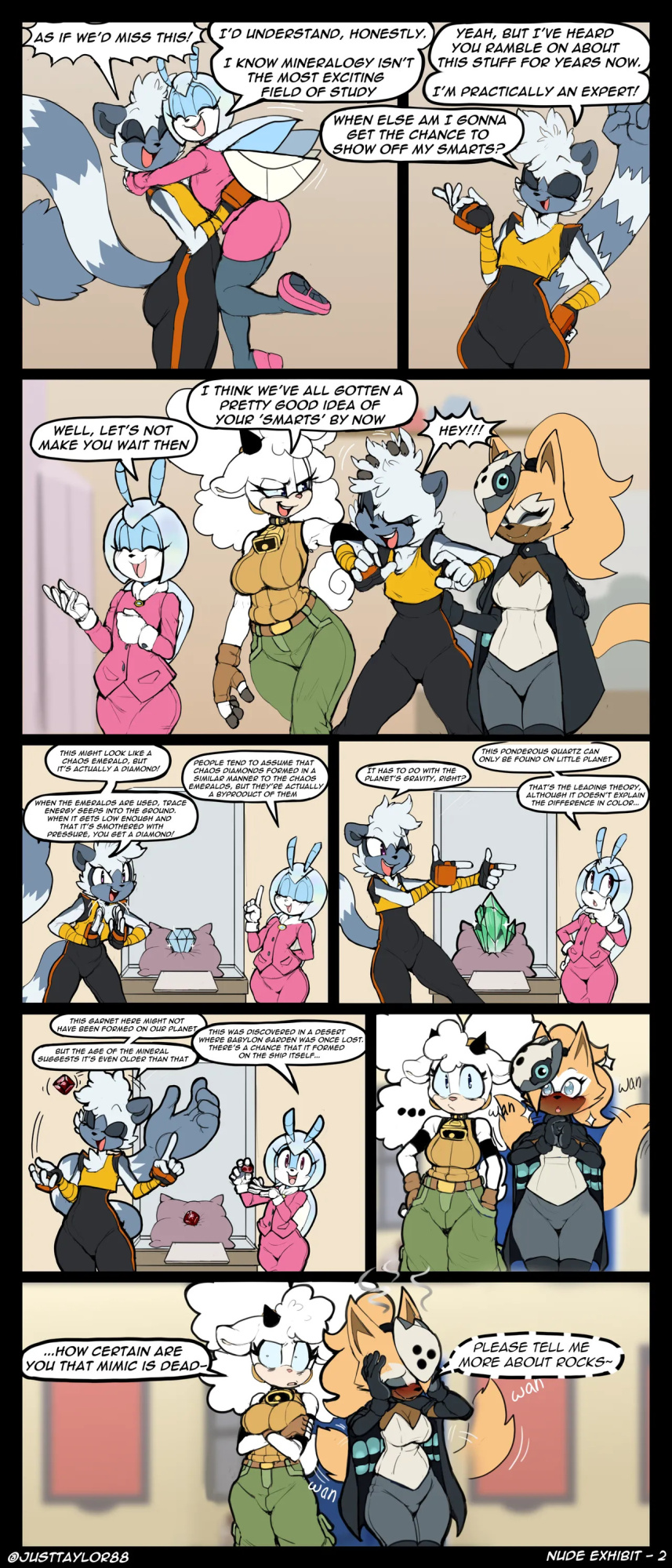 [JustTaylor (Natethecat24/TaylorTheFox24)] Nude Exhibit (Ongoing)