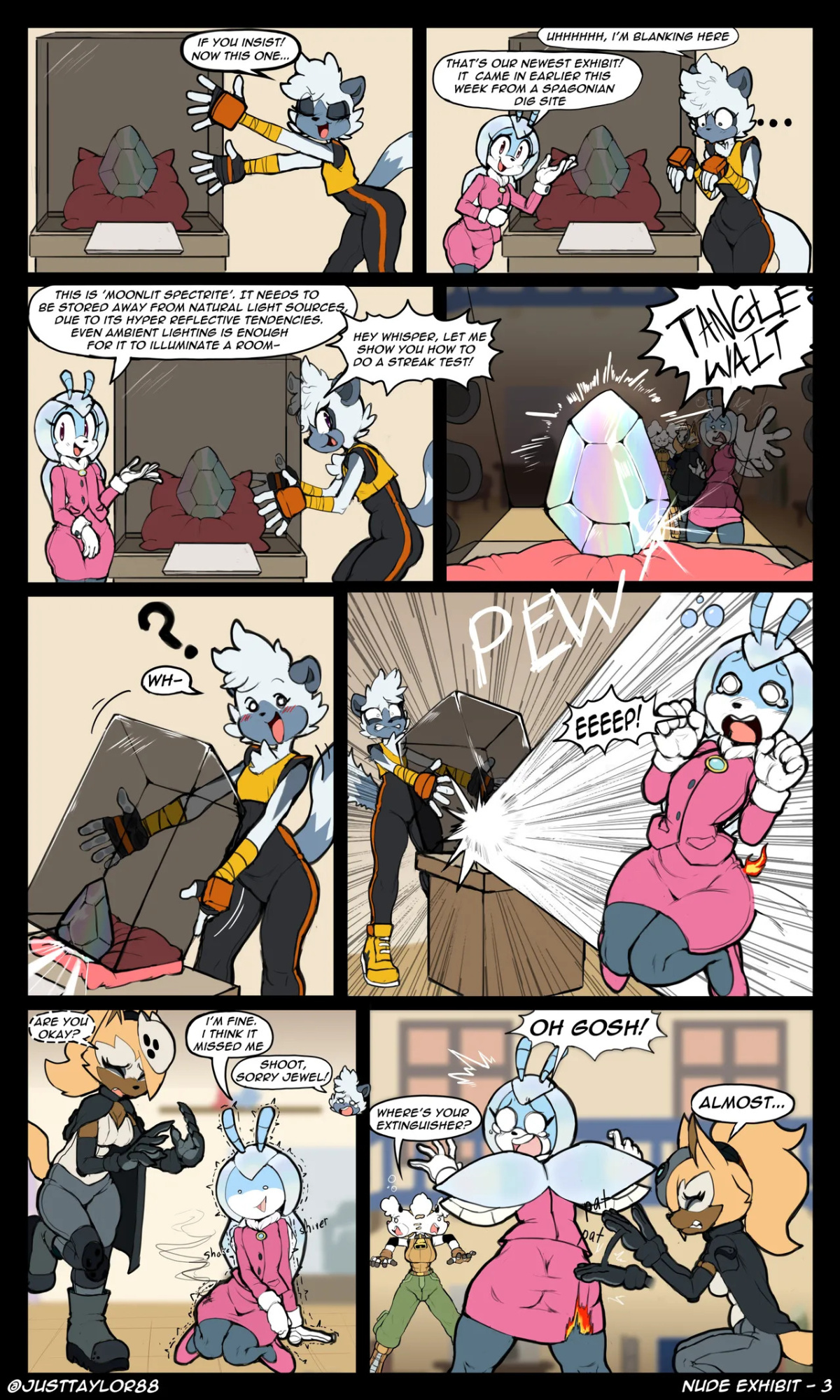 [JustTaylor (Natethecat24/TaylorTheFox24)] Nude Exhibit (Ongoing)