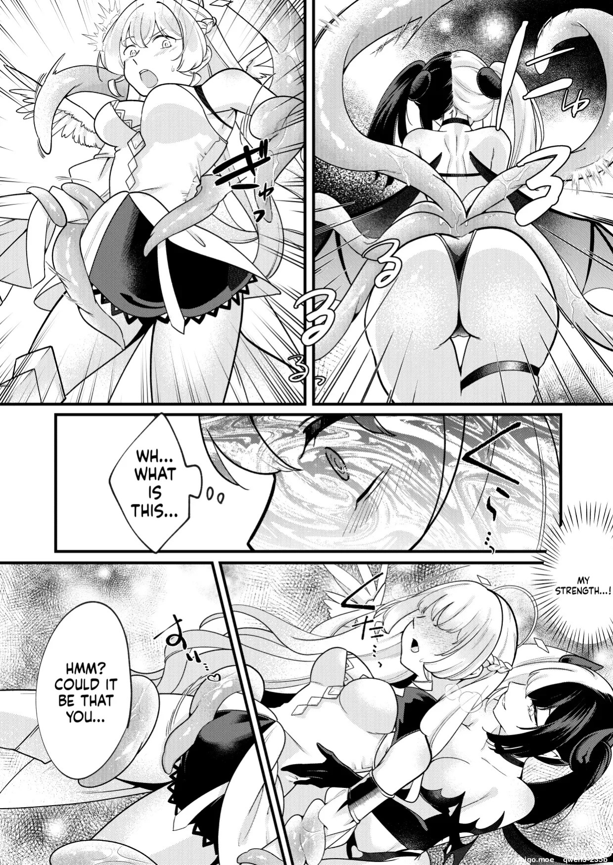 [Permission] Futanari Tenshi ga Succubus ni Jikakyousei Sareru Ohanashi [English] [SCANMTL]