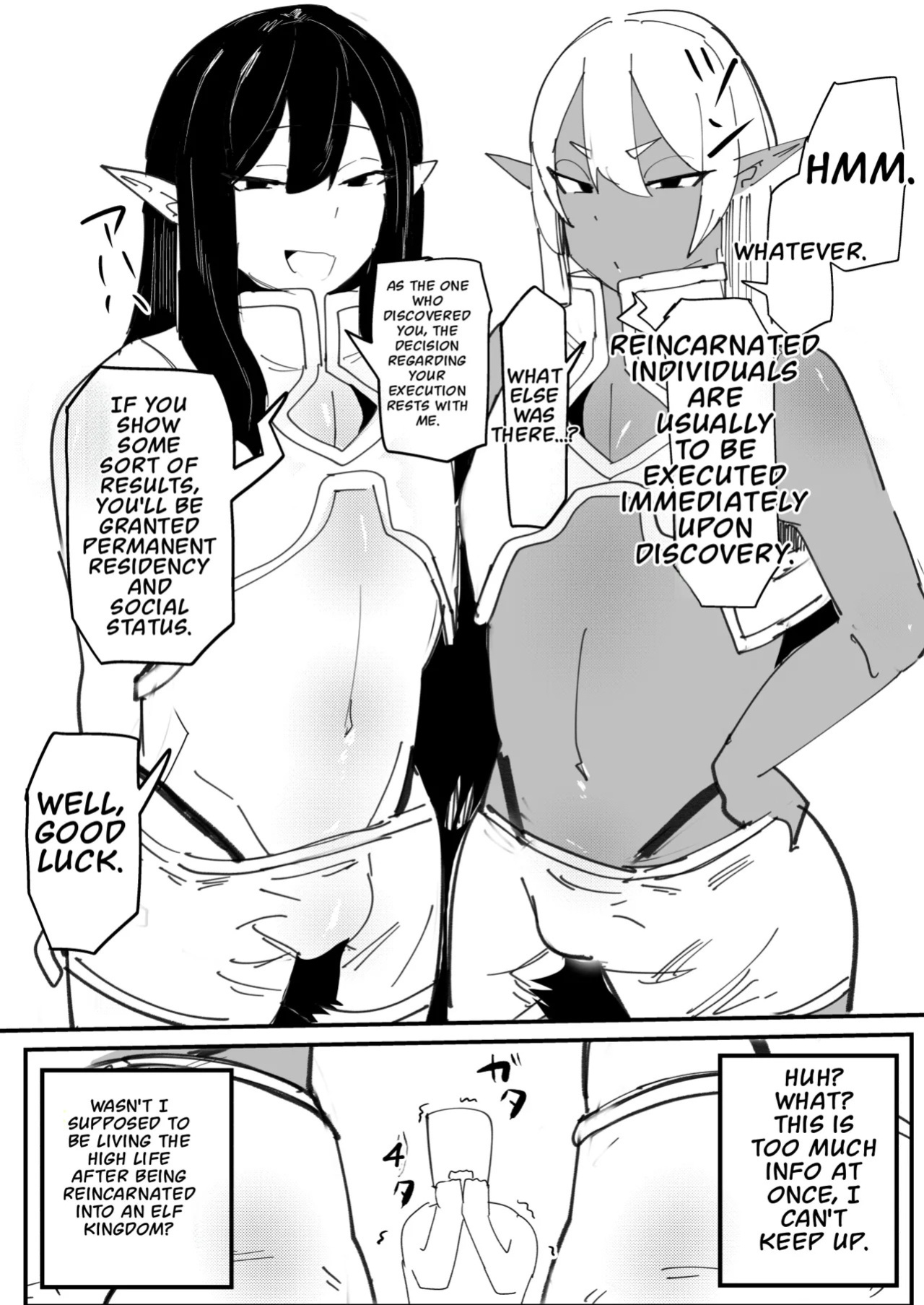 Tensei Shitara Dosukebe Osu Elf ga Erosugite Homo ni Naru Hanashi