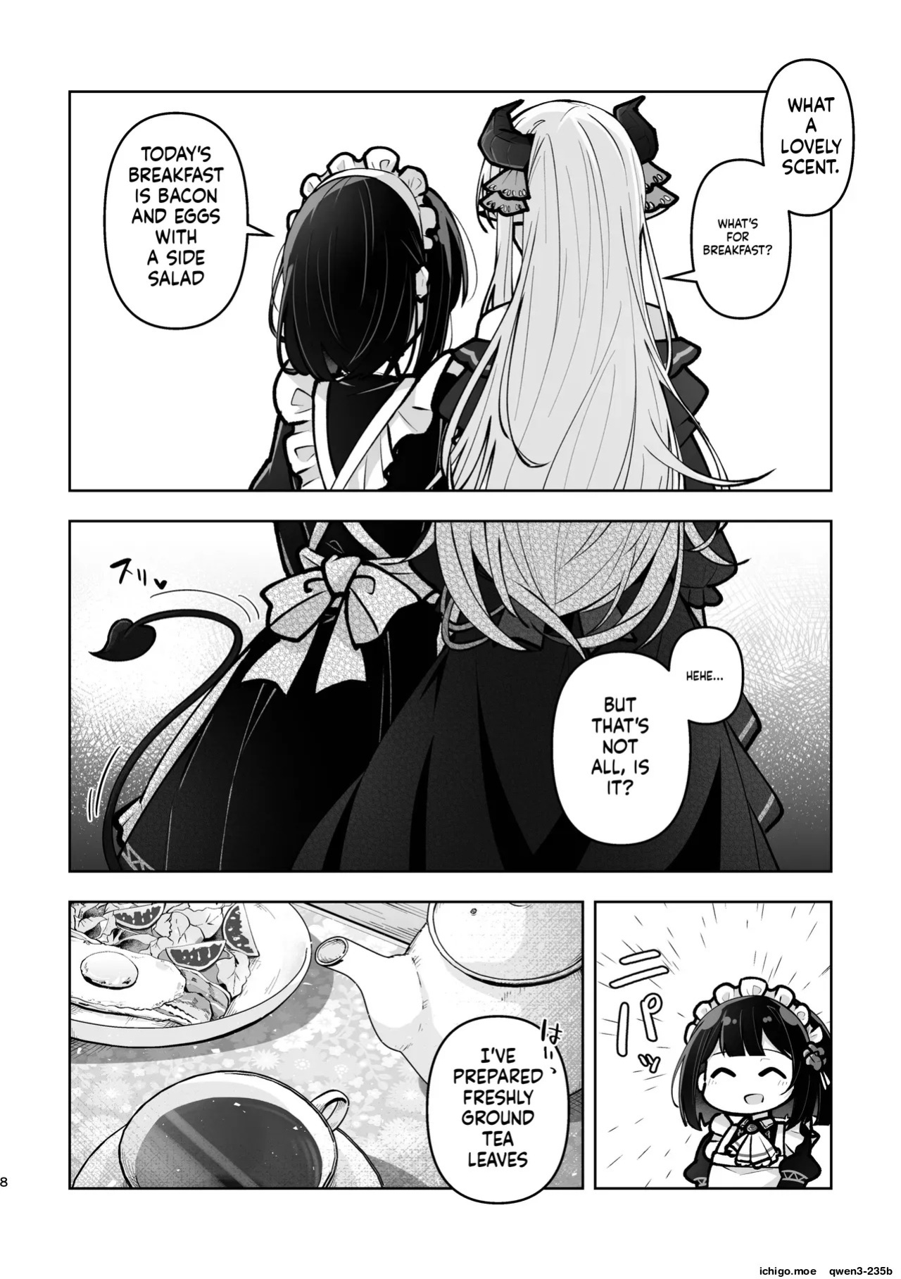 [Sanshikisumire (Molgen)] Mazoku Reijou to Maid-san - Toiki Kasanaru Irozuku Hi - Demon Lily and the Noir -Maid When Colors Bloom- | The Demon Lord's Daughter and Her Maid - Days That Blossom as Their Breaths Mingle (Mazoku Reijou to Maid-san no 30-nichi)