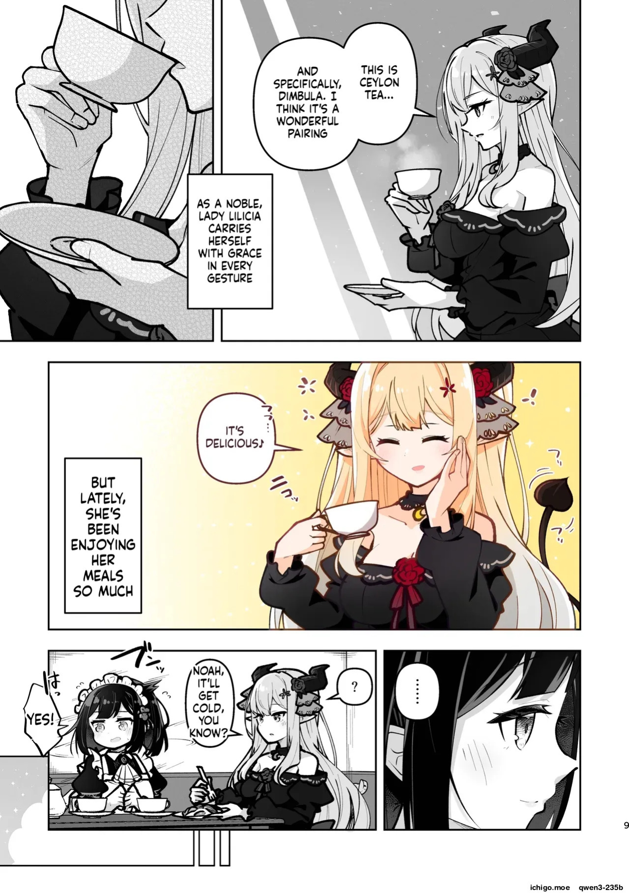 [Sanshikisumire (Molgen)] Mazoku Reijou to Maid-san - Toiki Kasanaru Irozuku Hi - Demon Lily and the Noir -Maid When Colors Bloom- | The Demon Lord's Daughter and Her Maid - Days That Blossom as Their Breaths Mingle (Mazoku Reijou to Maid-san no 30-nichi)
