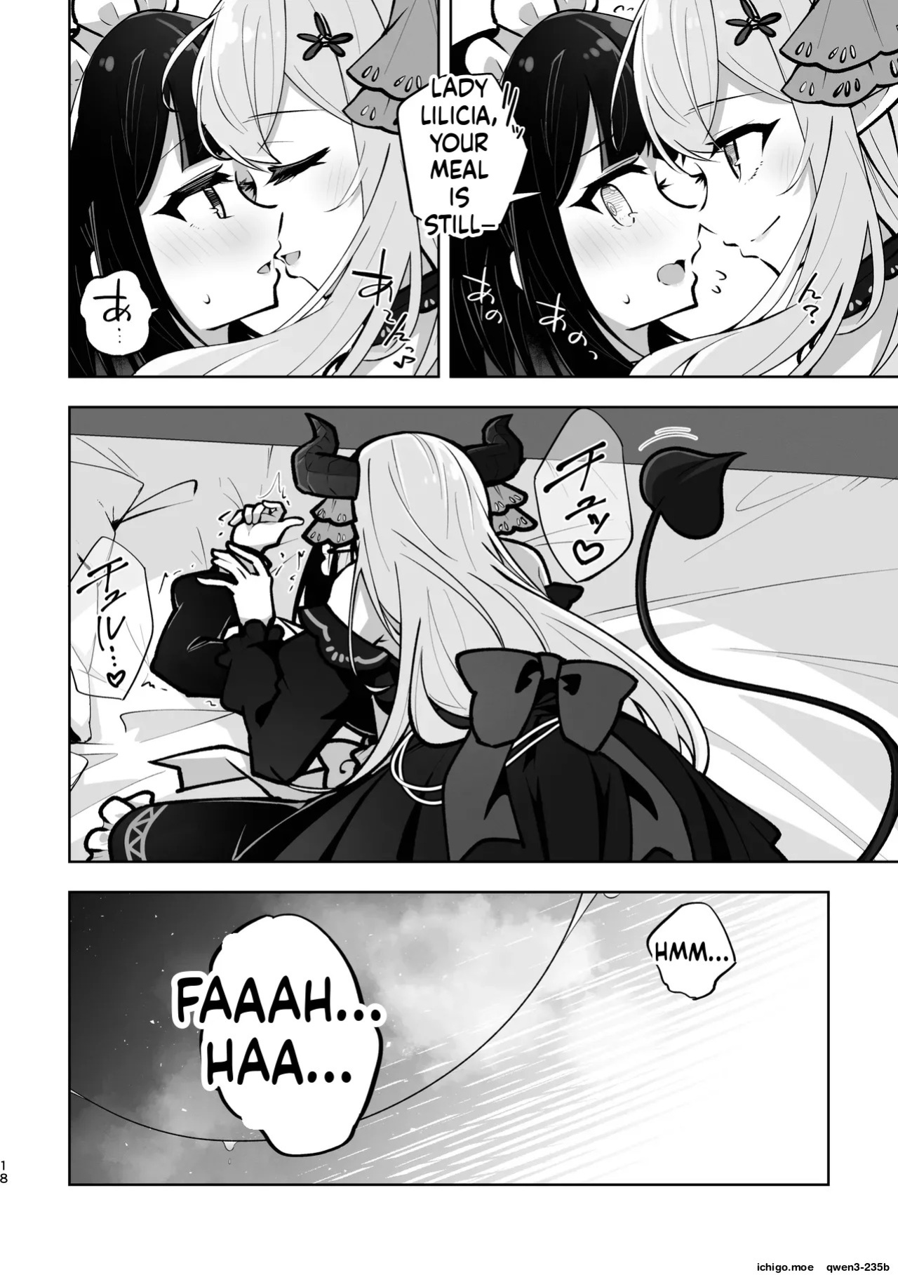 [Sanshikisumire (Molgen)] Mazoku Reijou to Maid-san - Toiki Kasanaru Irozuku Hi - Demon Lily and the Noir -Maid When Colors Bloom- | The Demon Lord's Daughter and Her Maid - Days That Blossom as Their Breaths Mingle (Mazoku Reijou to Maid-san no 30-nichi)