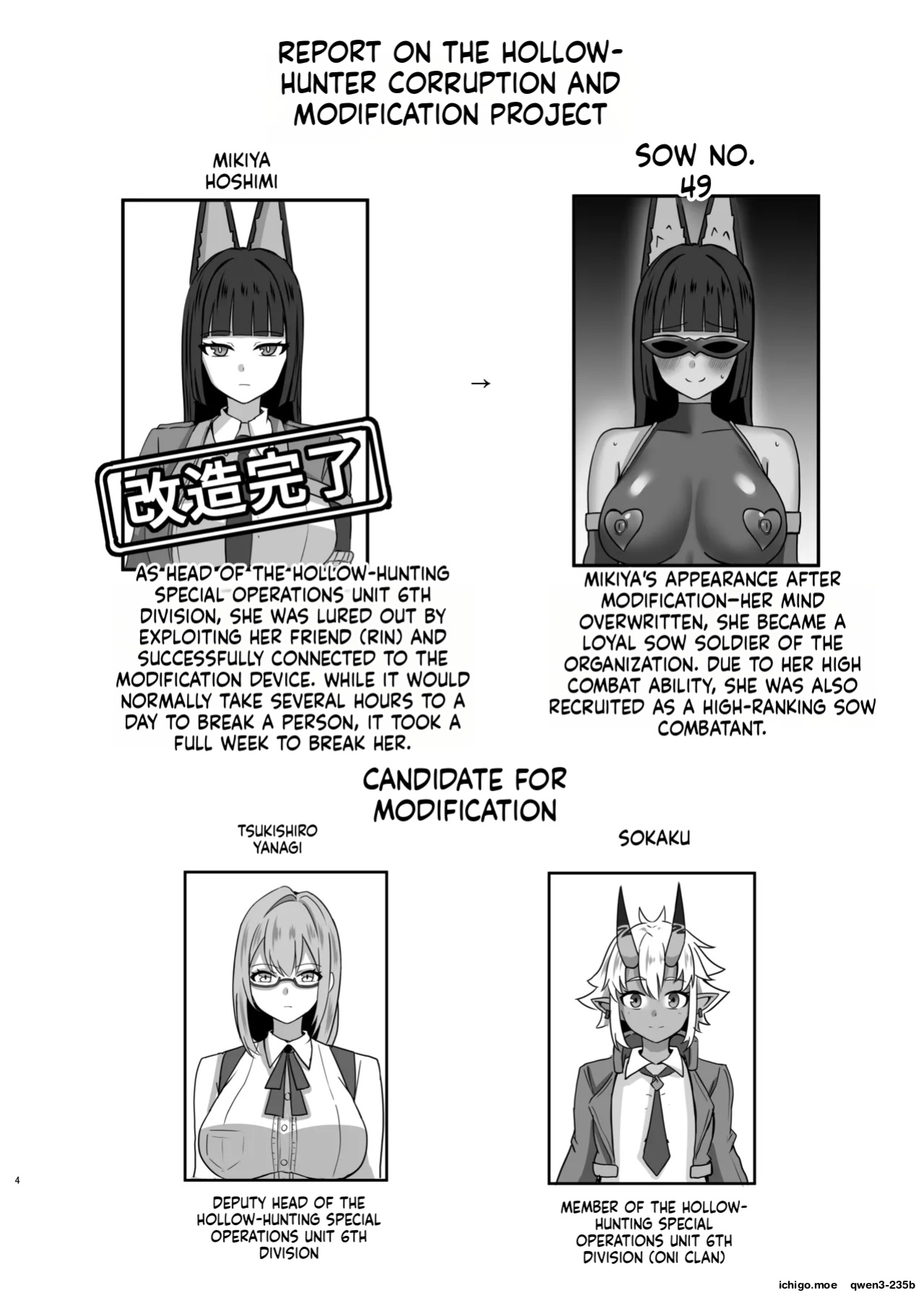 [Ochaduke (Baret)] Utsurogari Akuochi Kaizou Keikaku 2 ~Akuochi no Rensa~ (Zenless Zone Zero) [English] [SCANMTL] [Digital]