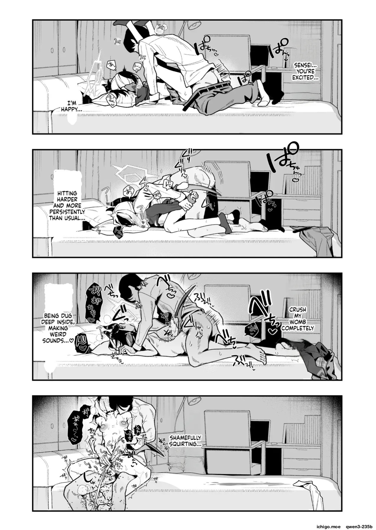 [Hokoriya-san (Okurahokori)] Sensei no Onaho de, Ii yo | It's Fine to use Sensei's Masturbation Toy (Blue Archive) [English] [SCANMTL] [Digital]
