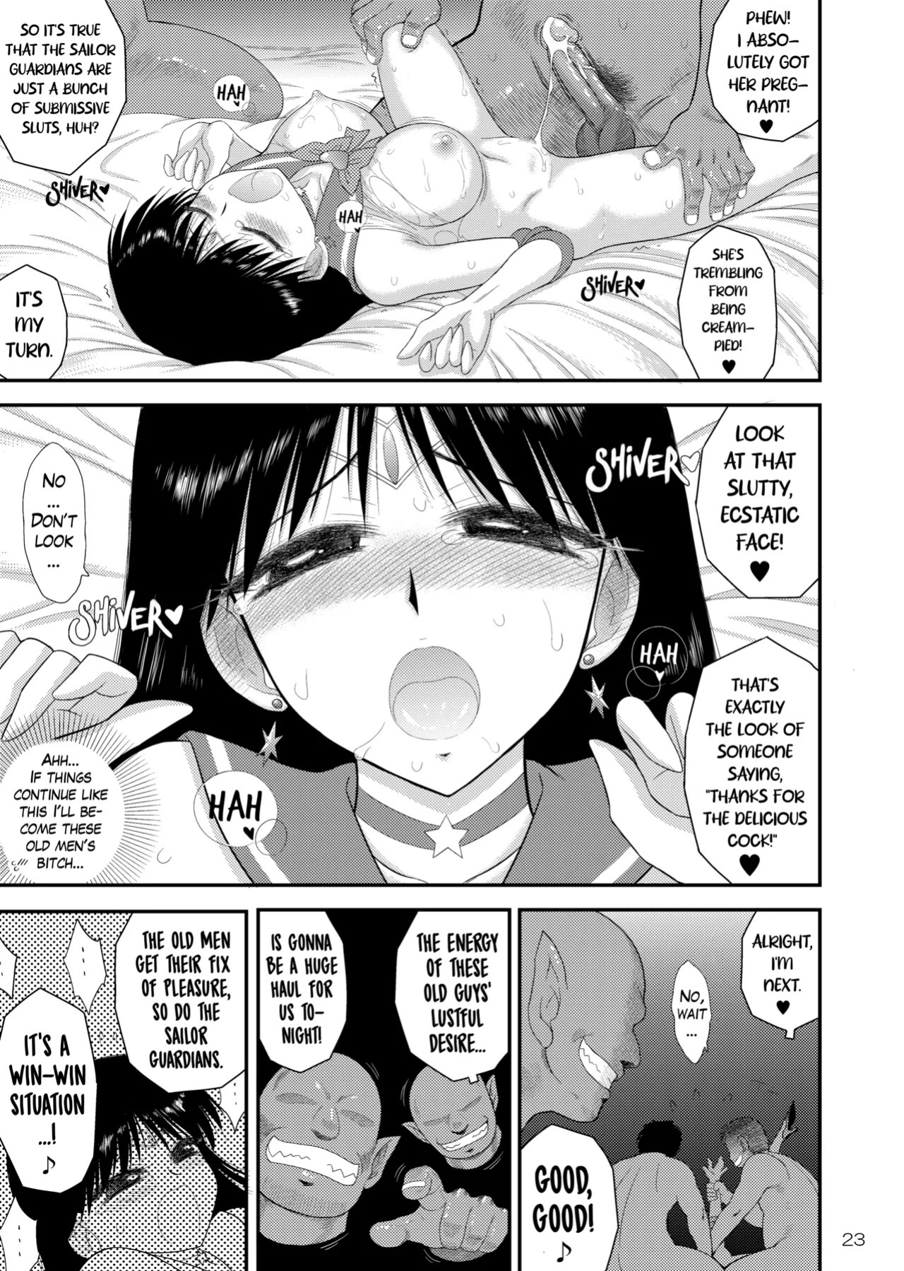 [BLACK DOG (Kuroinu Juu)] Bisoku Zenshin | Flirtatious rush race (Bishoujo Senshi Sailor Moon) [English] [Linie] [Decensored] [Digital]