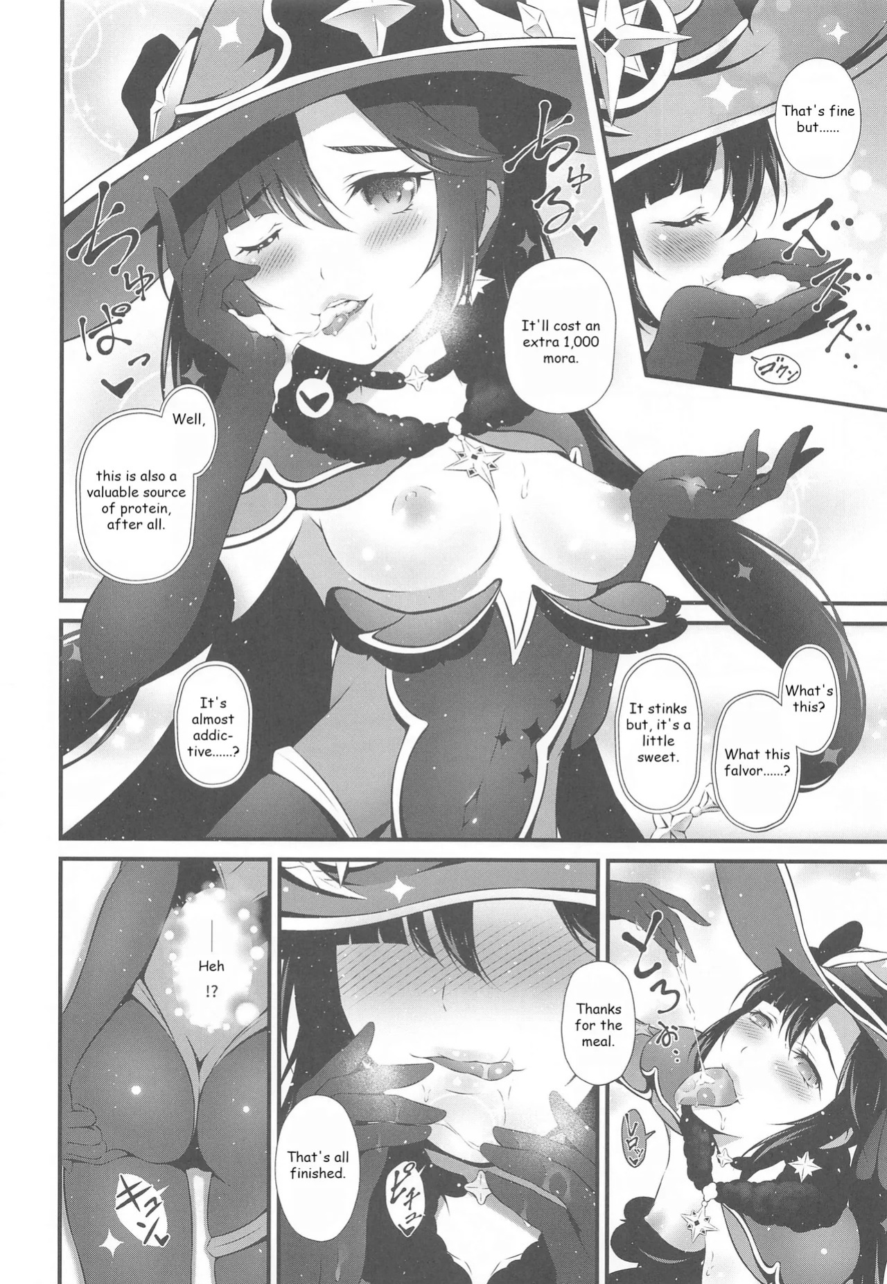 (SC2022 Spring) [H na Honya-san. (Akki)] Yachin Nante Fera dake de Choroi desu yo! | It's Just a Blowjob It'll Be Easy Especially If It's for the Rent! (Genshin Impact) [English]