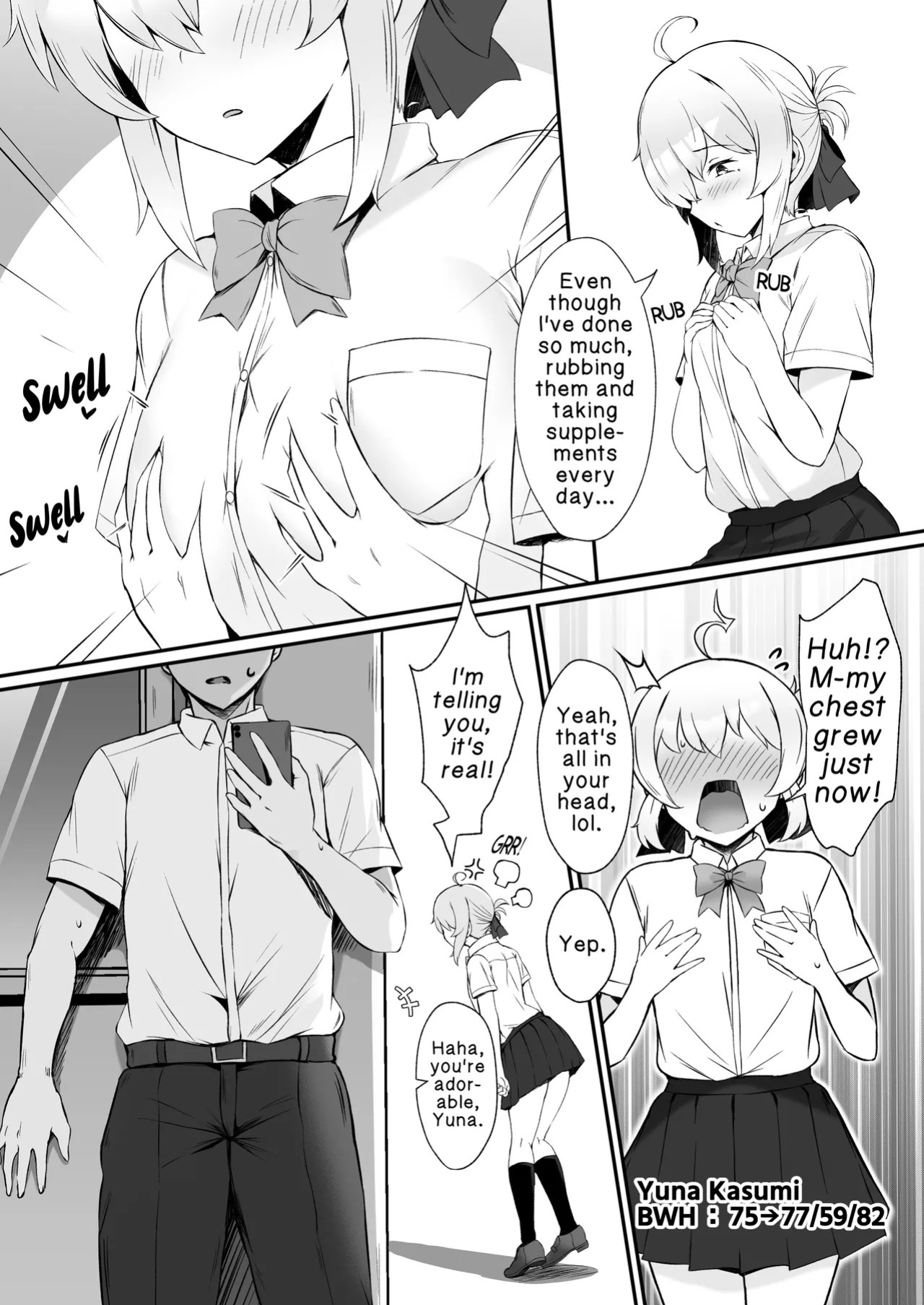 [Teruwo] Growth-Boosting App: The Story of Rapidly Transforming That Girl I Like into a Super-Lewd Babe♡ [English]