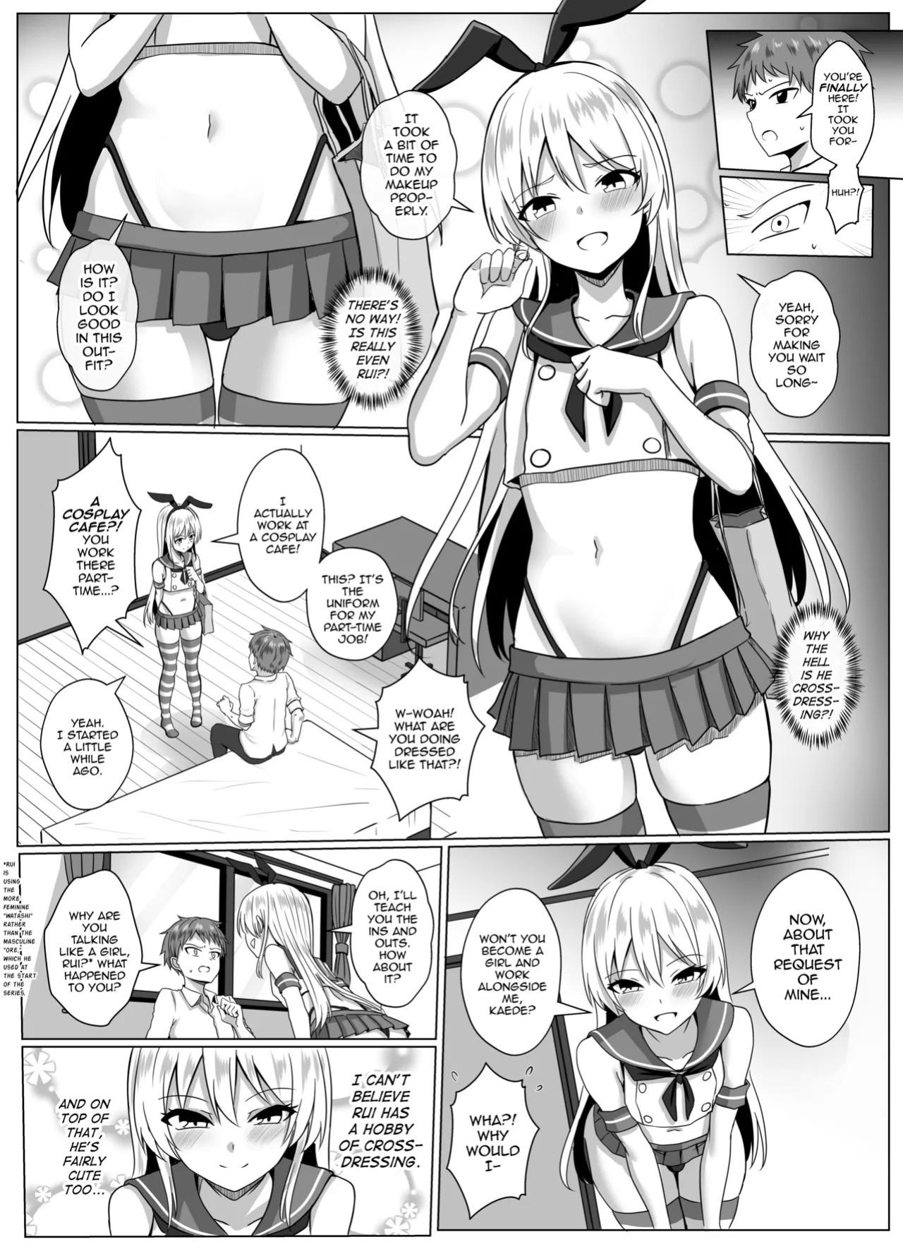 [Ochaduke (Baret)] Shimakaze-kun ni Natte Shimakaze-kun to Ecchi Shi Chau Hon (Kantai Collection -KanColle-) [English] [mysterymeat3] [Digital]