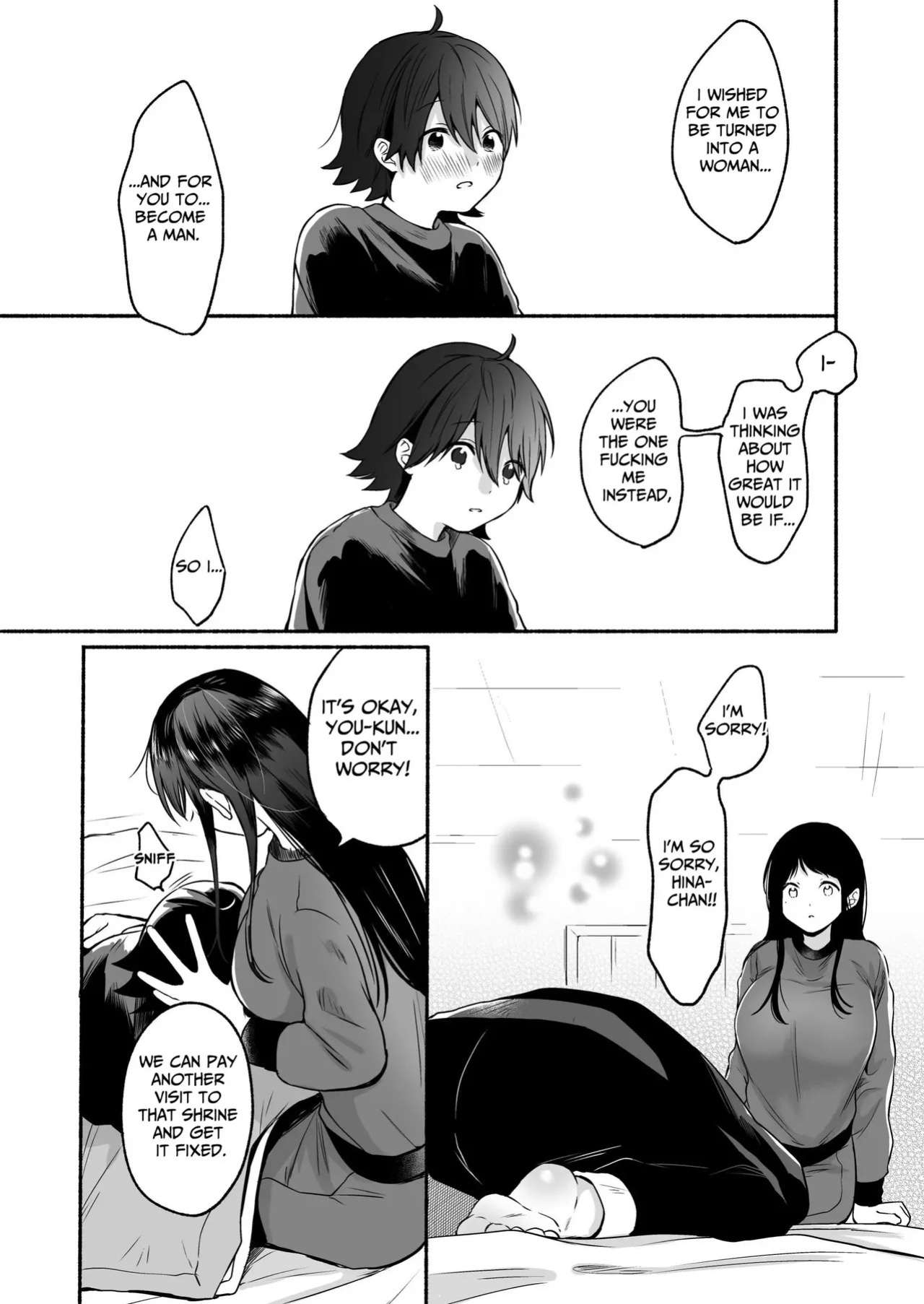 [Chilukuni (Onaka Emi)] Seiki Gyakuten Kanojo ni Dakareru Nanokakan | Genital Swap ~Being Fucked By My Girlfriend For A Week~ [English] [Hydranoid] [Digital]