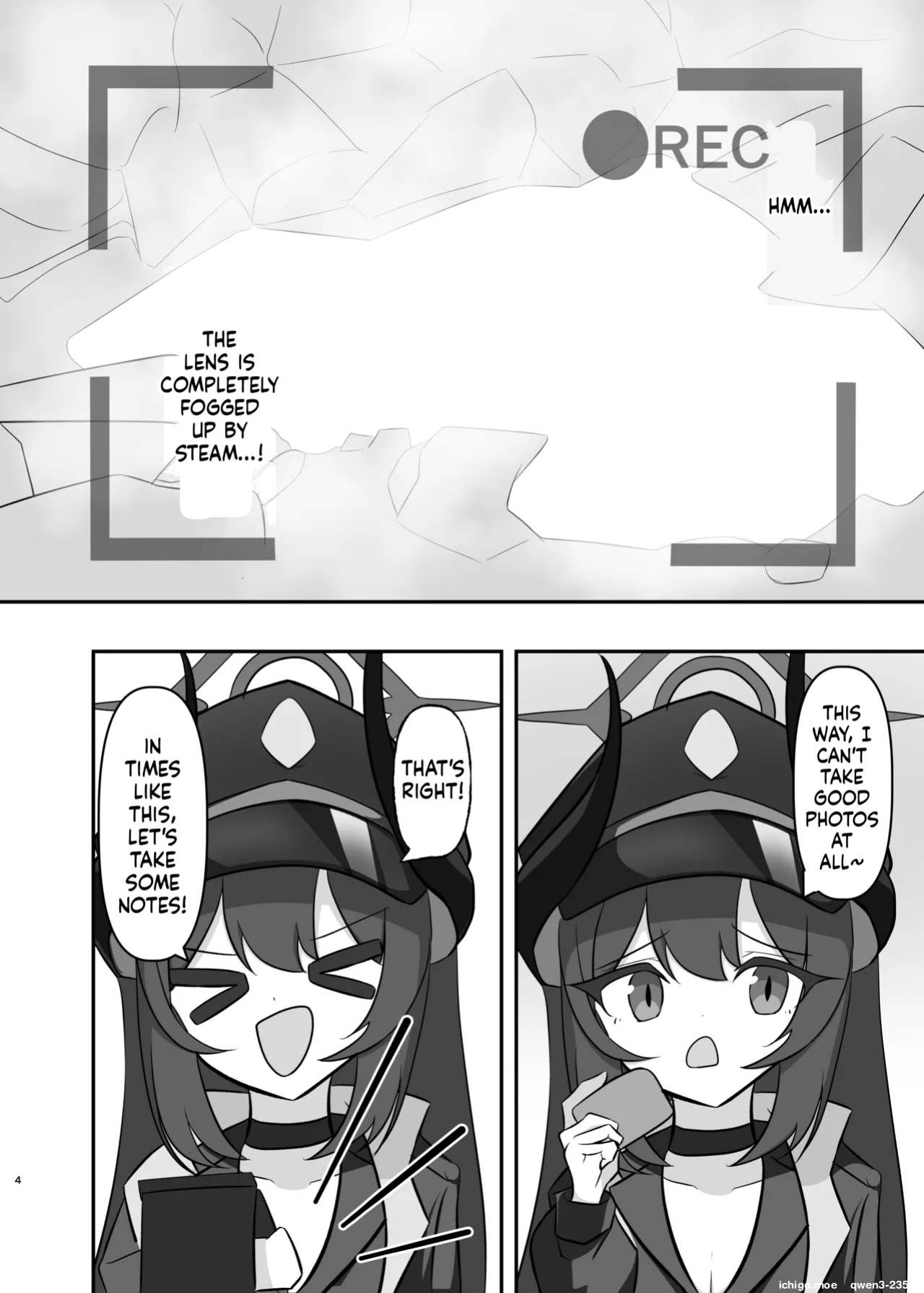[Ron no Niji (Nijihira Ron)] Motomiya Chiaki no Hikyou no Onsen de Shokushu Shuzai!? (Blue Archive) [English] [SCANMTL] [Digital]