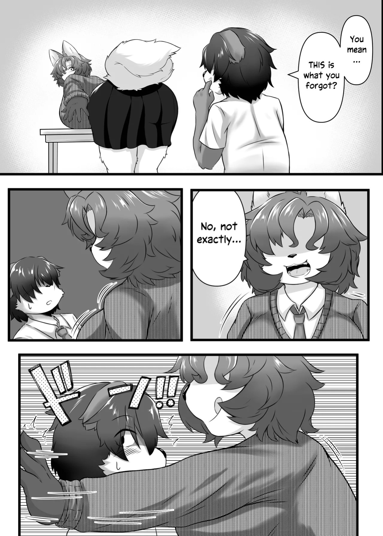 [Kinoko-mura (Eringi Chadzuke)] Haruki to Mama to Seifuku to | Haruki, Mama and the School Uniform (Two Beasts Or Not To Beast!) [English] [EHCOVE]