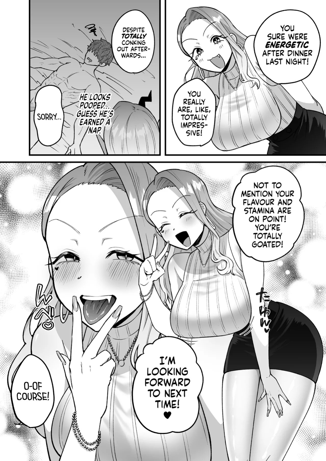 [Momofes (Oki Nagomi)] Shokuba no Gal ga Dosukebe Succubus Dattan dakedo?! ー The Office Gyaru Was A Slutty Succubus This Whole Time?! [English] [head empty] [Digital]