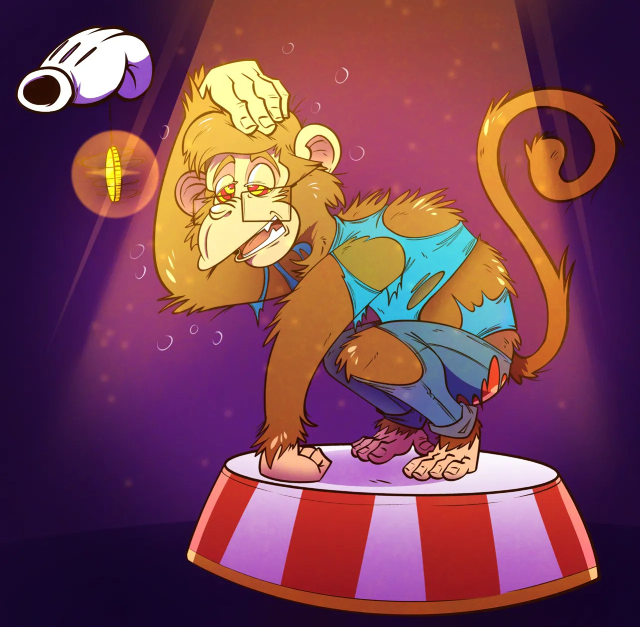 Royal Poodle(Stripes) High Resolution Art