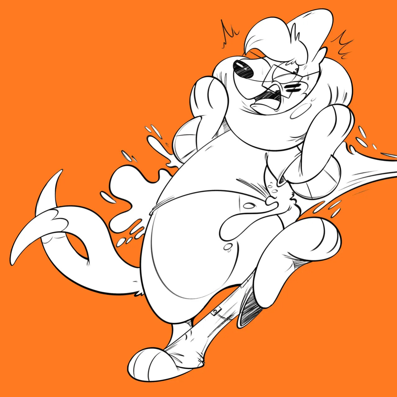 Royal Poodle(Stripes) High Resolution Art