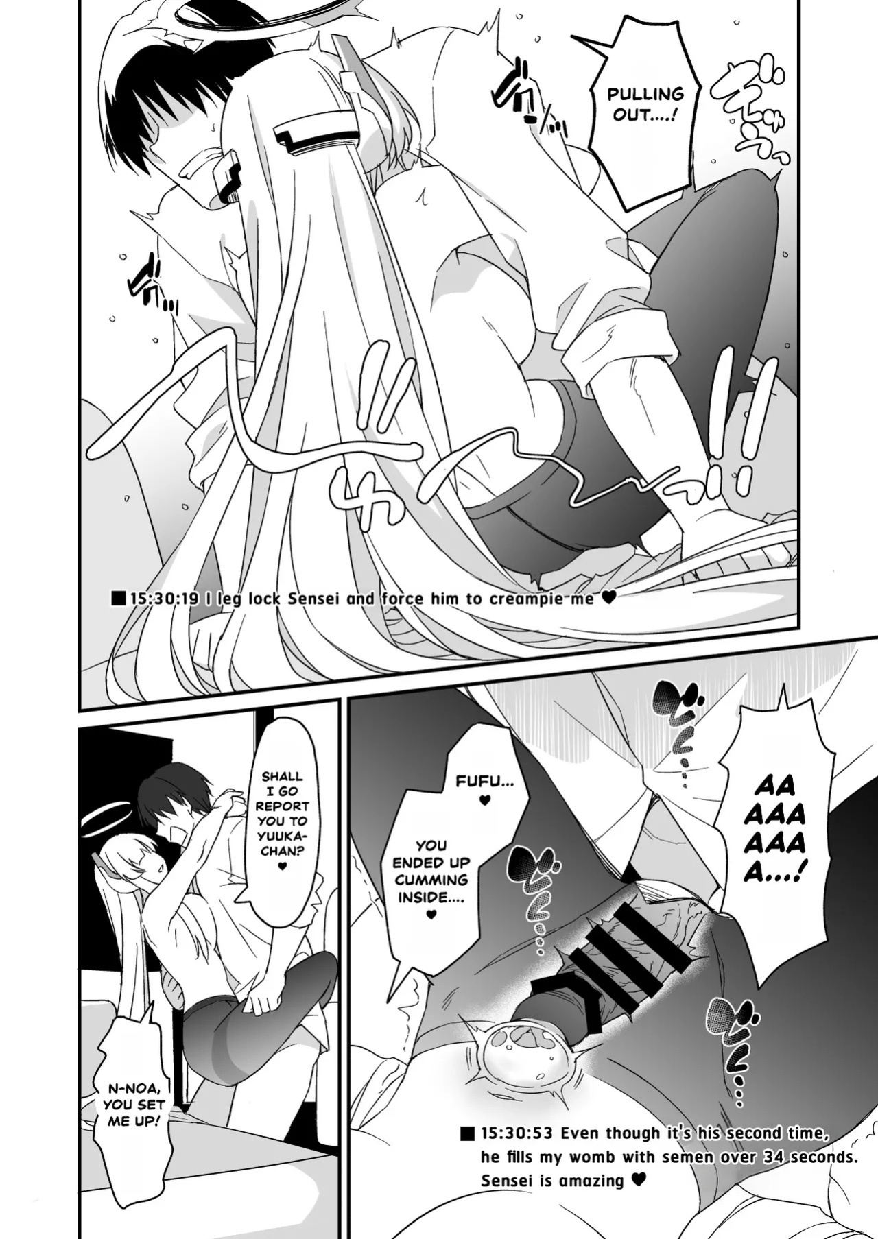 [AERODOG (inu)] Yuuka-chan ni Icchaimasu yo? | I Will Tell Yuuka-chan, Okay? (Blue Archive) [English] [Necrofantasia Scans] [Digital]
