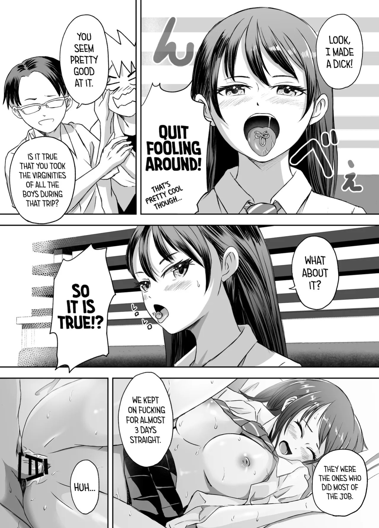 [Meganeko] Shuugakuryokou Mae ni Joshikousei ni Natta Hanashi | How We Became Girls Before Our School Trip After Days [English] [GTF]