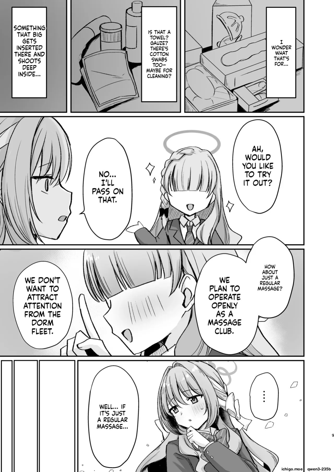 [Myai Pan (Myai)] Hossoku Seikan Massage-bu!? (Blue Archive) [English] [SCANMTL] [Digital]