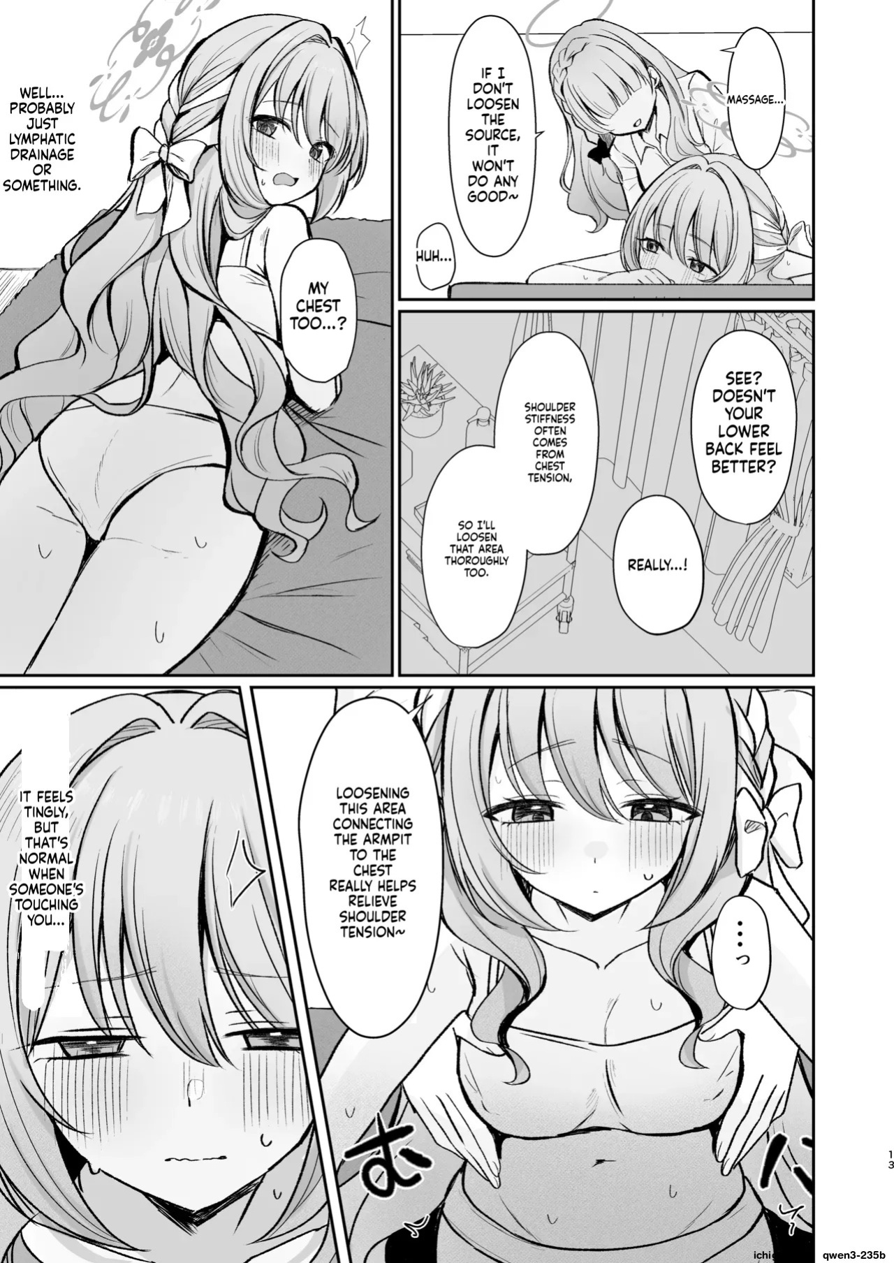 [Myai Pan (Myai)] Hossoku Seikan Massage-bu!? (Blue Archive) [English] [SCANMTL] [Digital]
