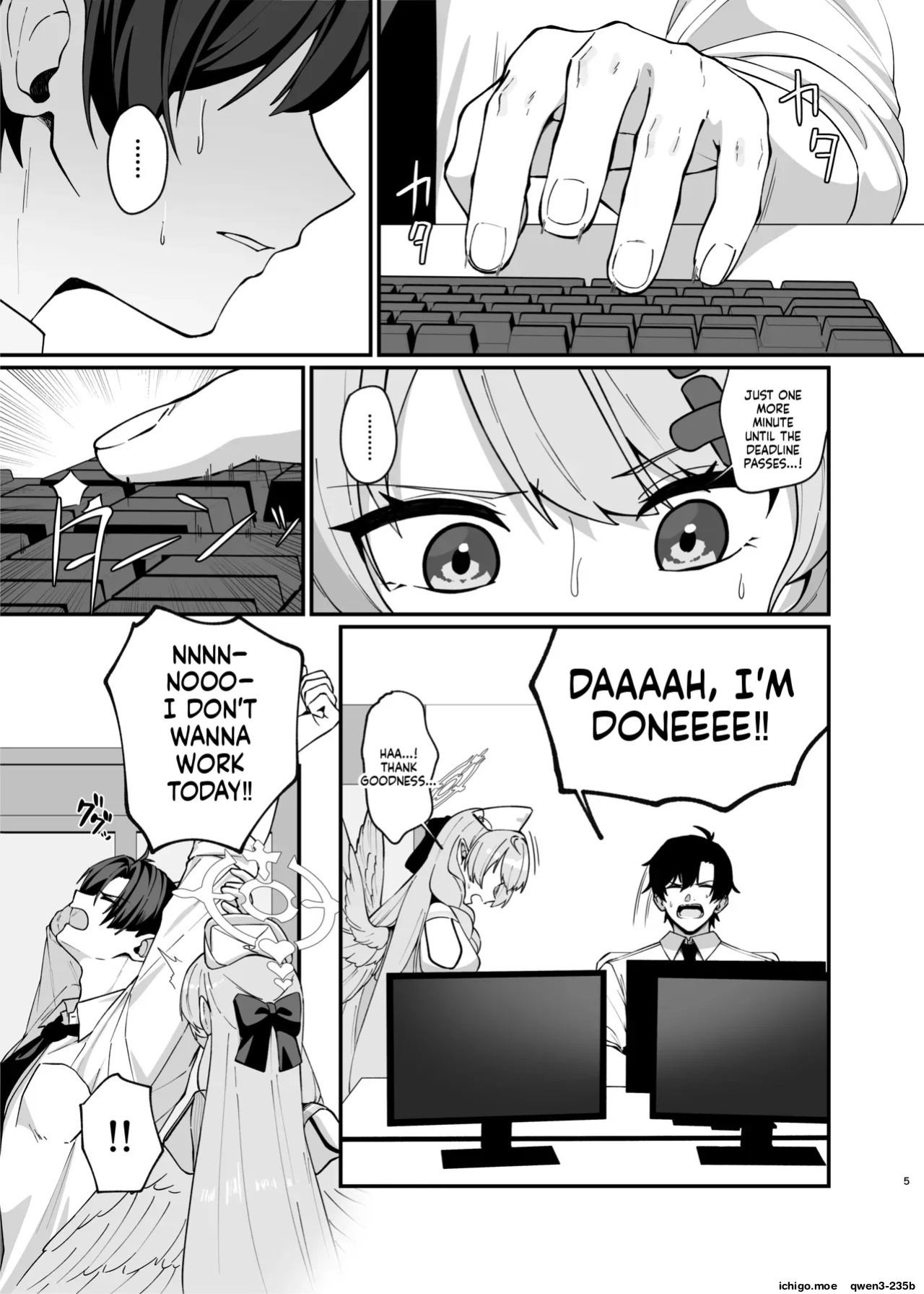 [Mendako Suizokukan (Oruka)] Mine Danchou to Icha Love Shitai!! (Blue Archive) [English] [SCANMTL] [Digital]