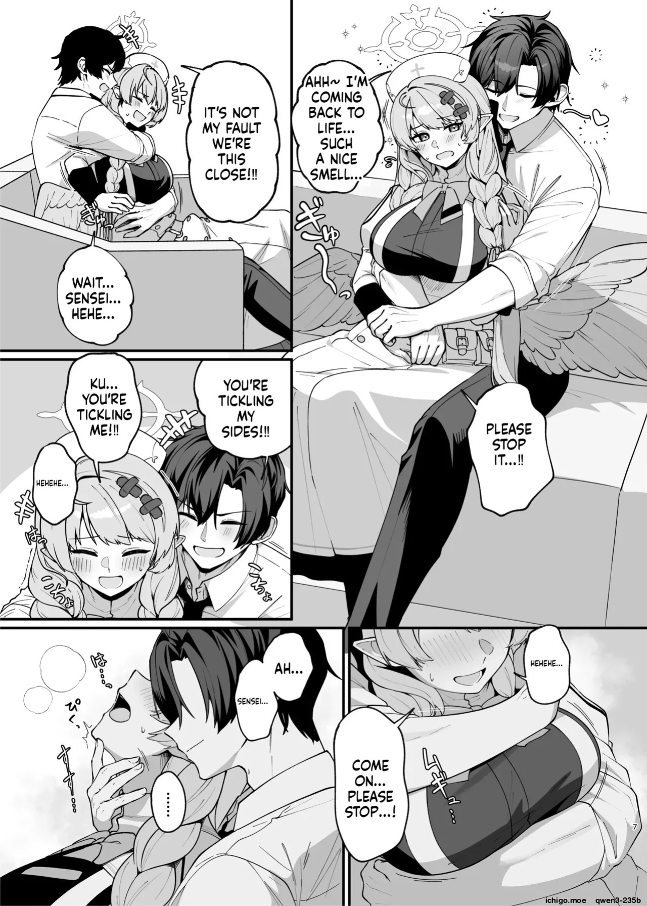 [Mendako Suizokukan (Oruka)] Mine Danchou to Icha Love Shitai!! (Blue Archive) [English] [SCANMTL] [Digital]