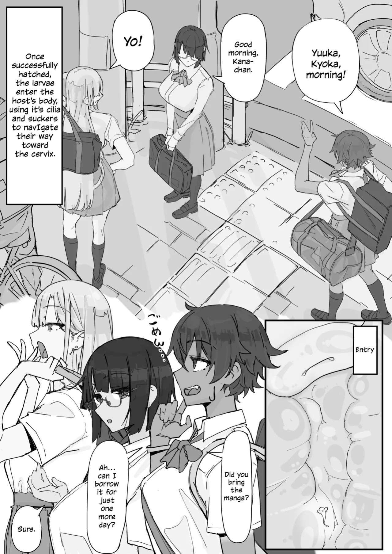 [Shirabe Shiki] Parasitic Pleasure Organ [Decensored] [Complete]