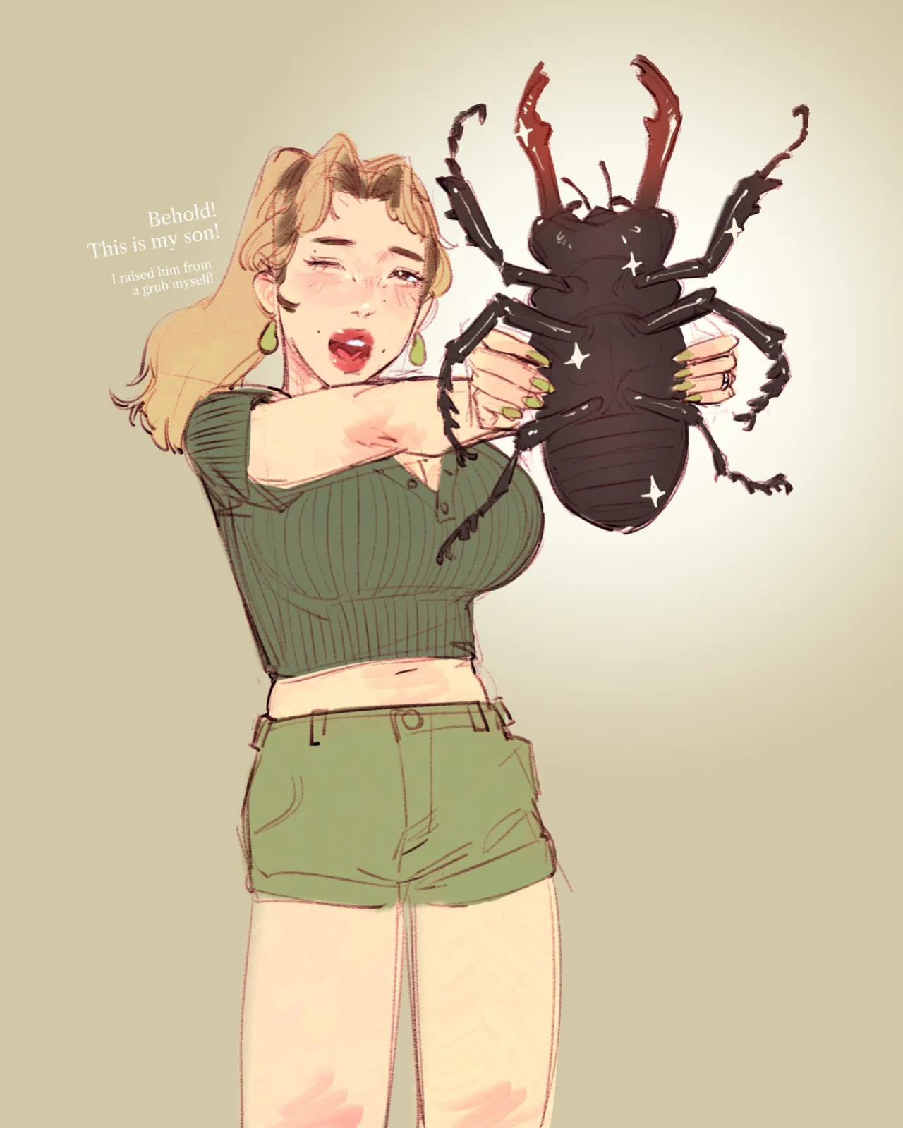 [Frosted Salmon] My Wife Breeds Giant Bugs In...? [Decensored] + Extras