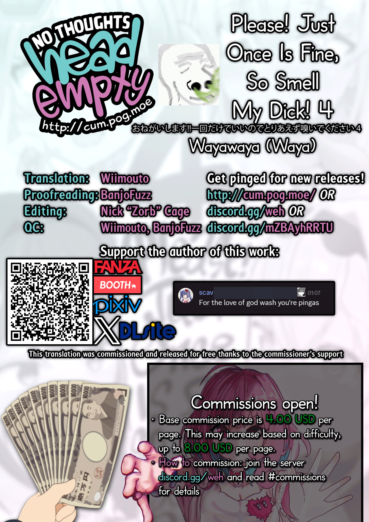 [Wayawaya (Waya)] Onegaishimasu!! Ikkai dake de Ii no de Toriaezu Kaide Kudasai 4 ー Please! Just Once Is Fine, So Smell My Dick! 4 (Hololive) [English] [head empty] [Digital]