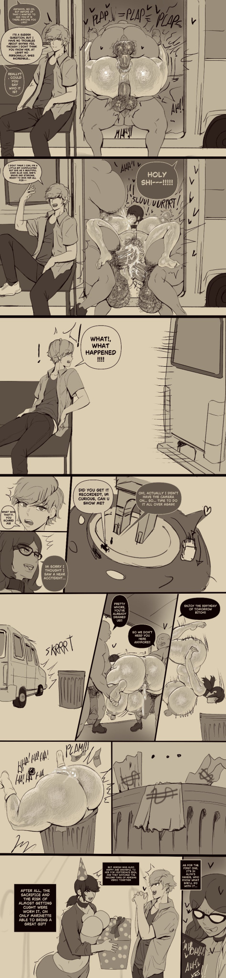 [Captainexelcior] MIRACULOUS LADYBUG NTR PSEUDO DOUJIN NTR ON THE VAN (Miraculous Ladybug)