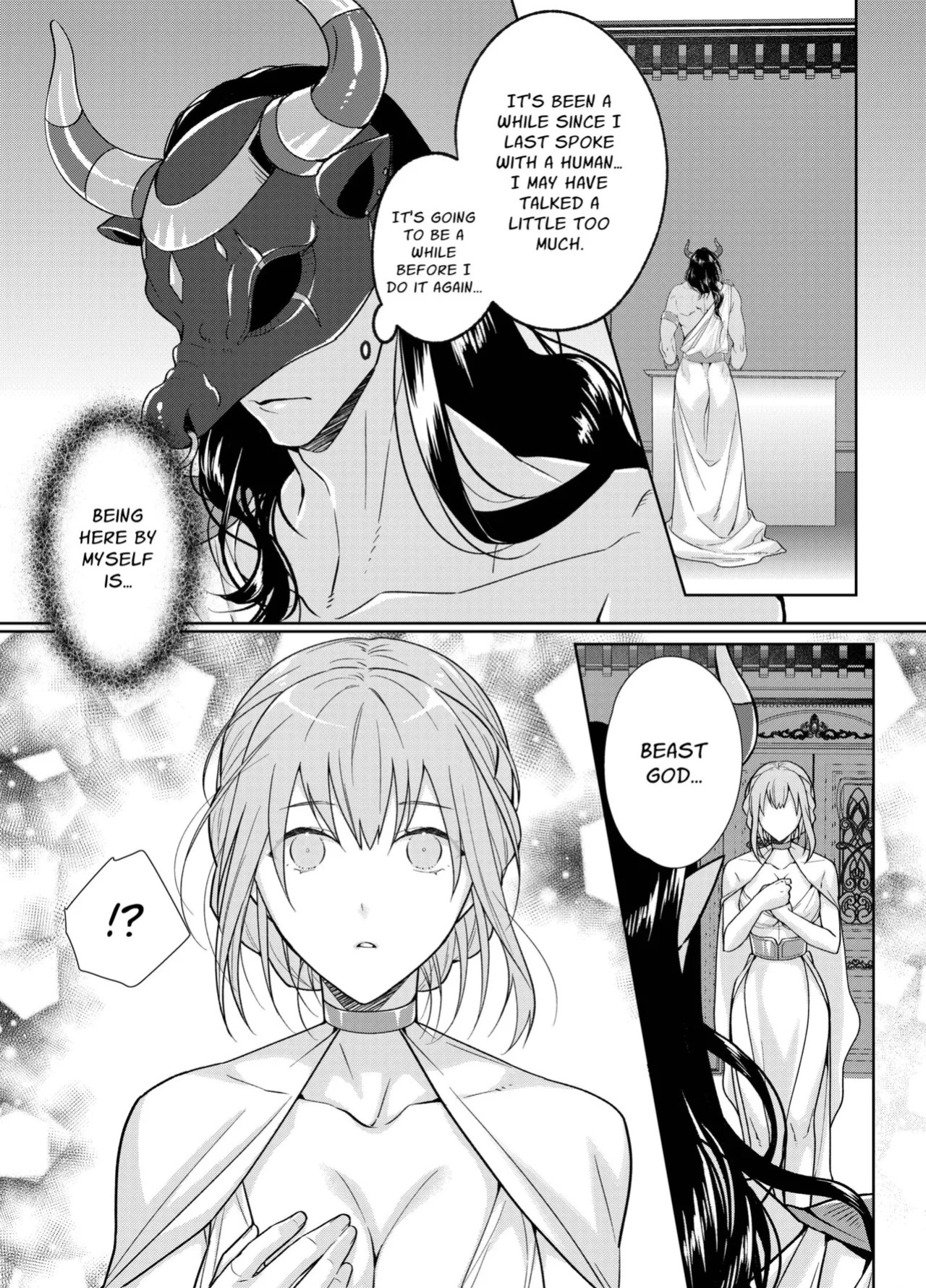[DARKMOON (KINOKO Mochi)] Kemono Kami-sama to Ikenie no Hanayome | The Beast God and His Sacrificial Bride [English] [nasmas]