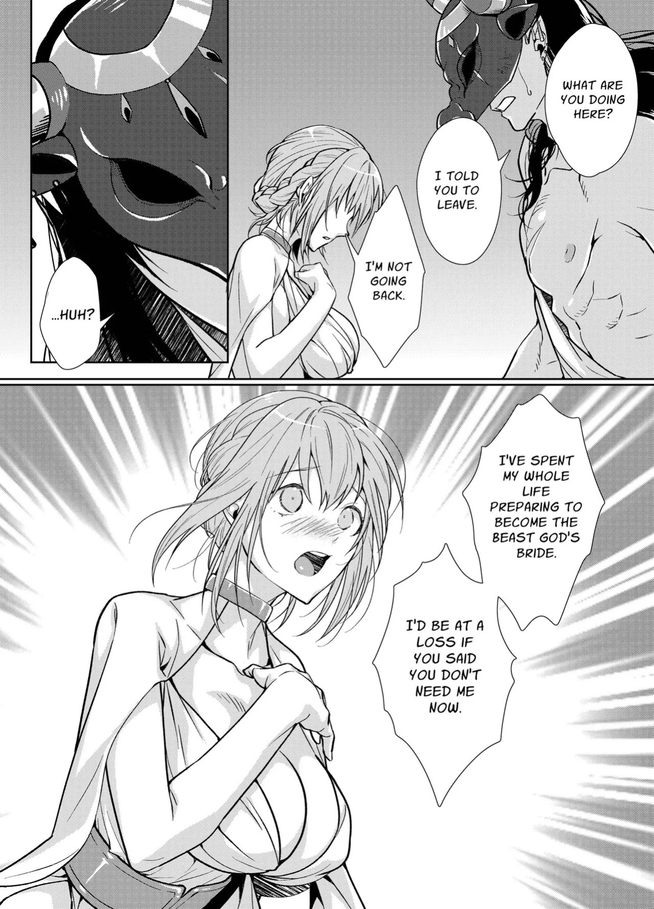 [DARKMOON (KINOKO Mochi)] Kemono Kami-sama to Ikenie no Hanayome | The Beast God and His Sacrificial Bride [English] [nasmas]