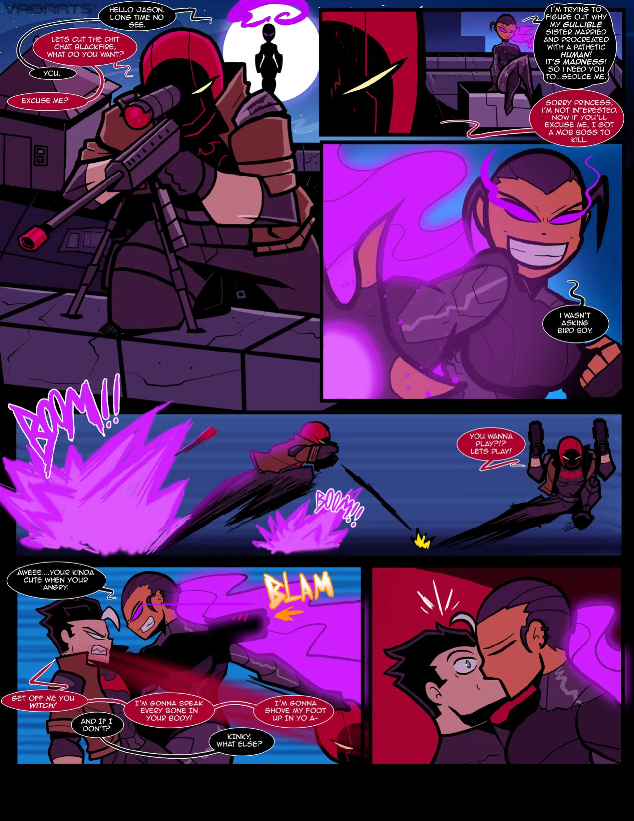 [VADARTS] Red Hood x Blackfire (Teen Titans)