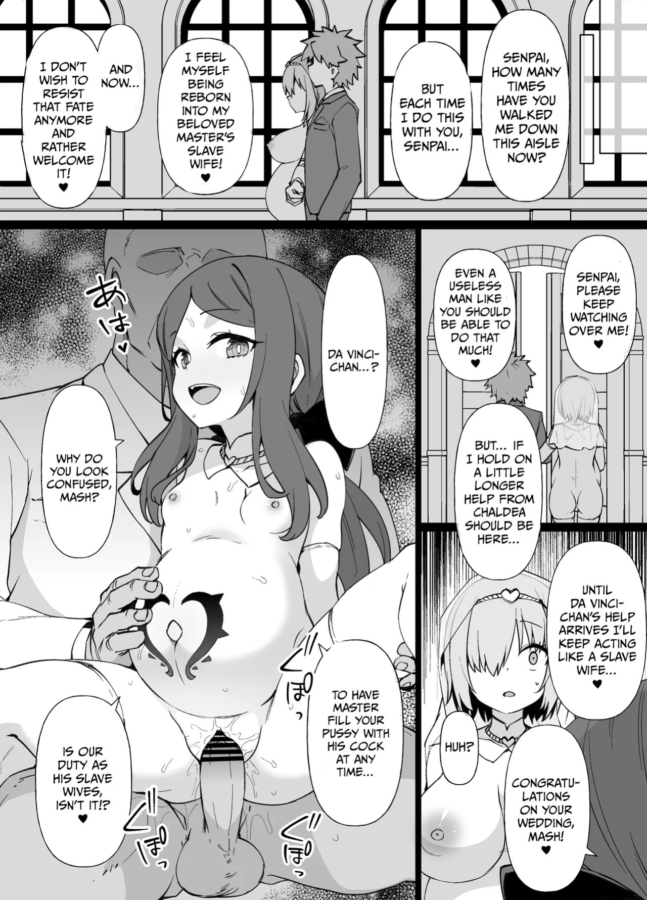 [Kusayarou] FGO: The Happy Wedding of Slave Wife Mash Kyrielight [English]
