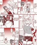 A futanari girl gets her balls hurt during body check