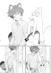 [pink carrot (usachanGET)] Otoko ga Uke - Kitsune-chan X Tanuki-kun | ♂ ga uke. Kitsune-chan × tanuki-kun [Tabunne Scans]